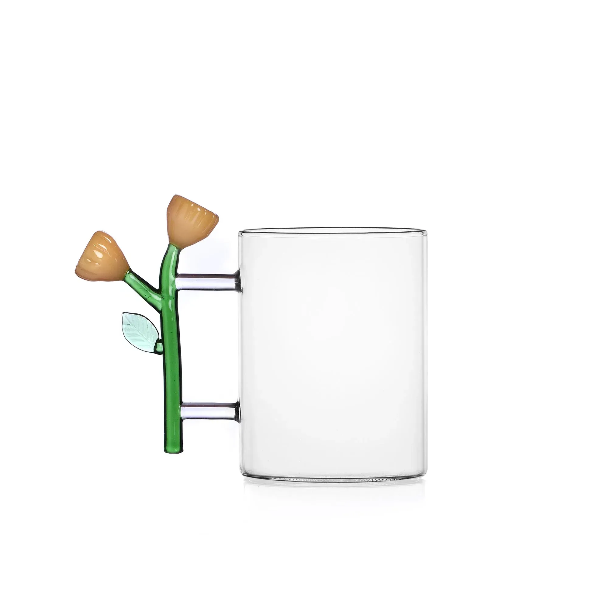 Botanica Amber Flower Glass Mug - Borosilicate product