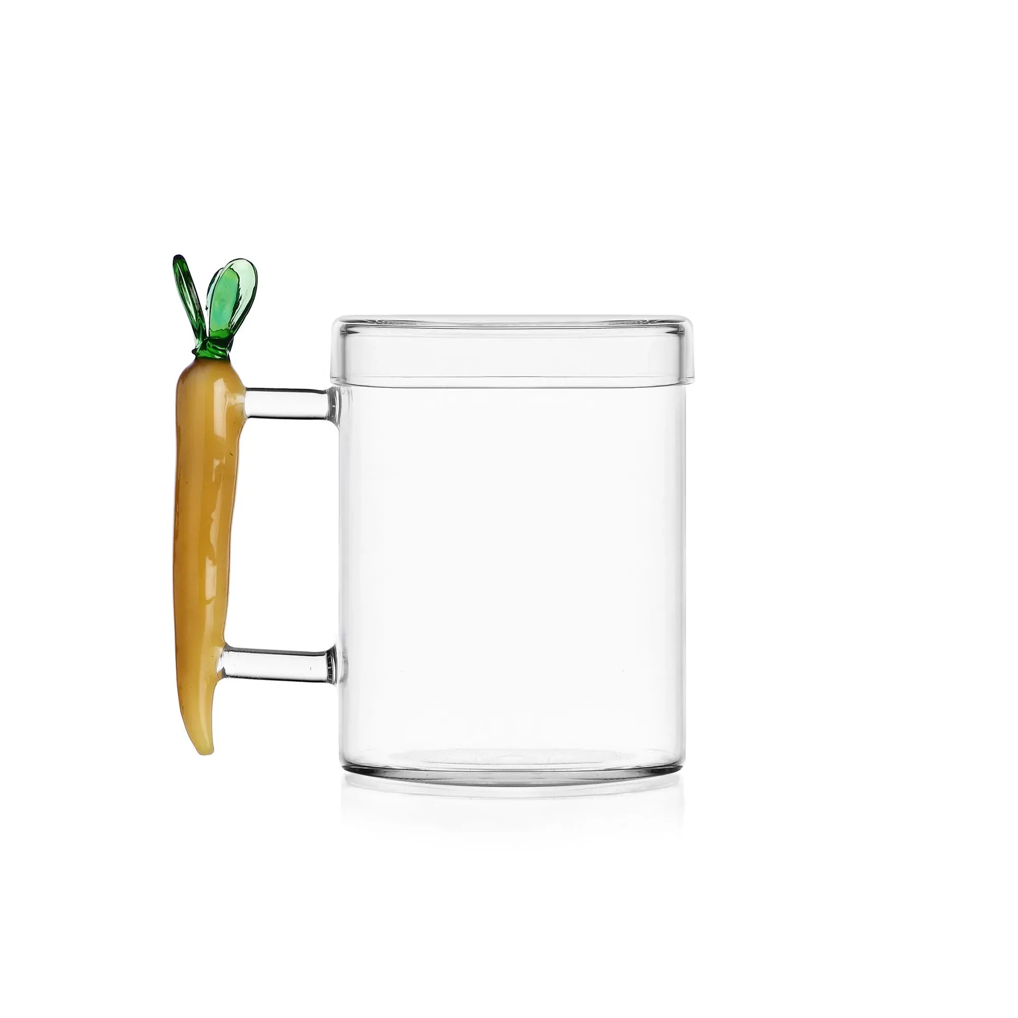Vegetables Collection Lidded Mug - Carrot, Glass product