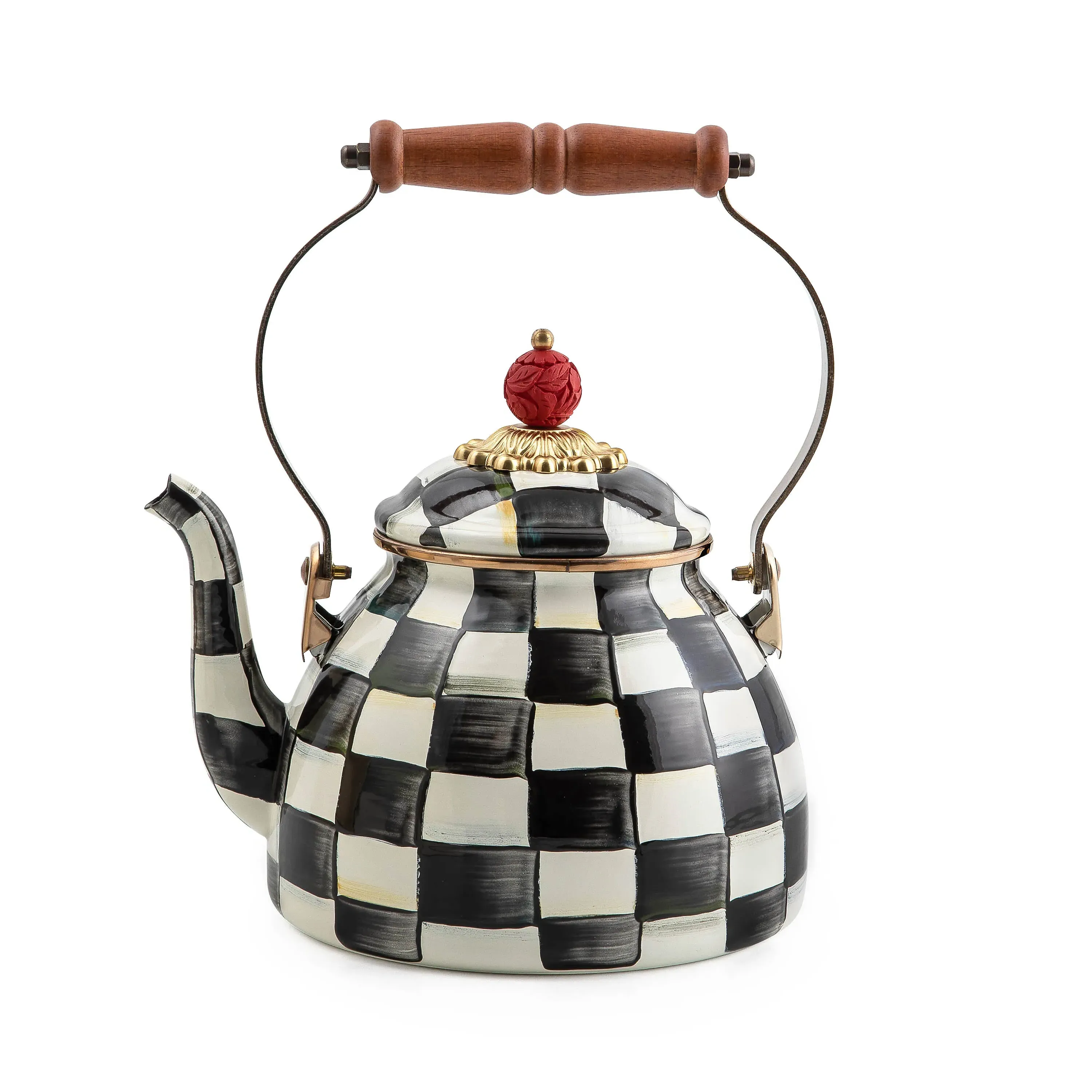 Courtly Check 2 Quart Tea Kettle - Enamel product