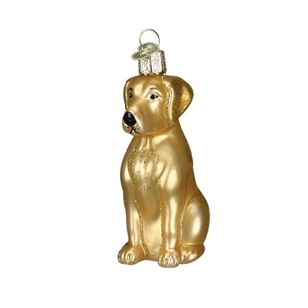 Old World Labrador Christmas Tree Decoration - Yellow product
