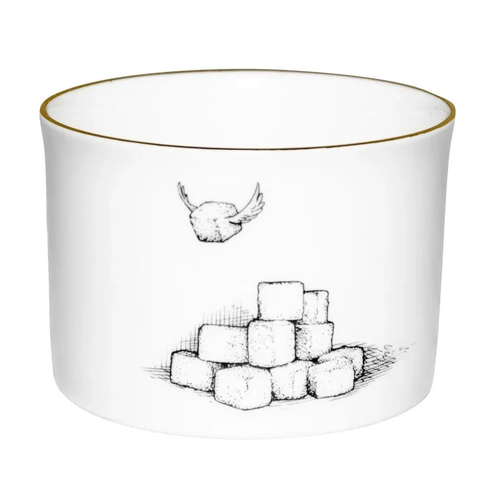 Alice In Wonderland Sugar Bowl - Gold, Fine Bone China product
