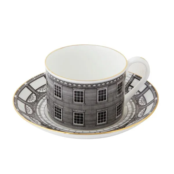 Fortnum's Façade Teacup & Saucer - Bone China, Gold product