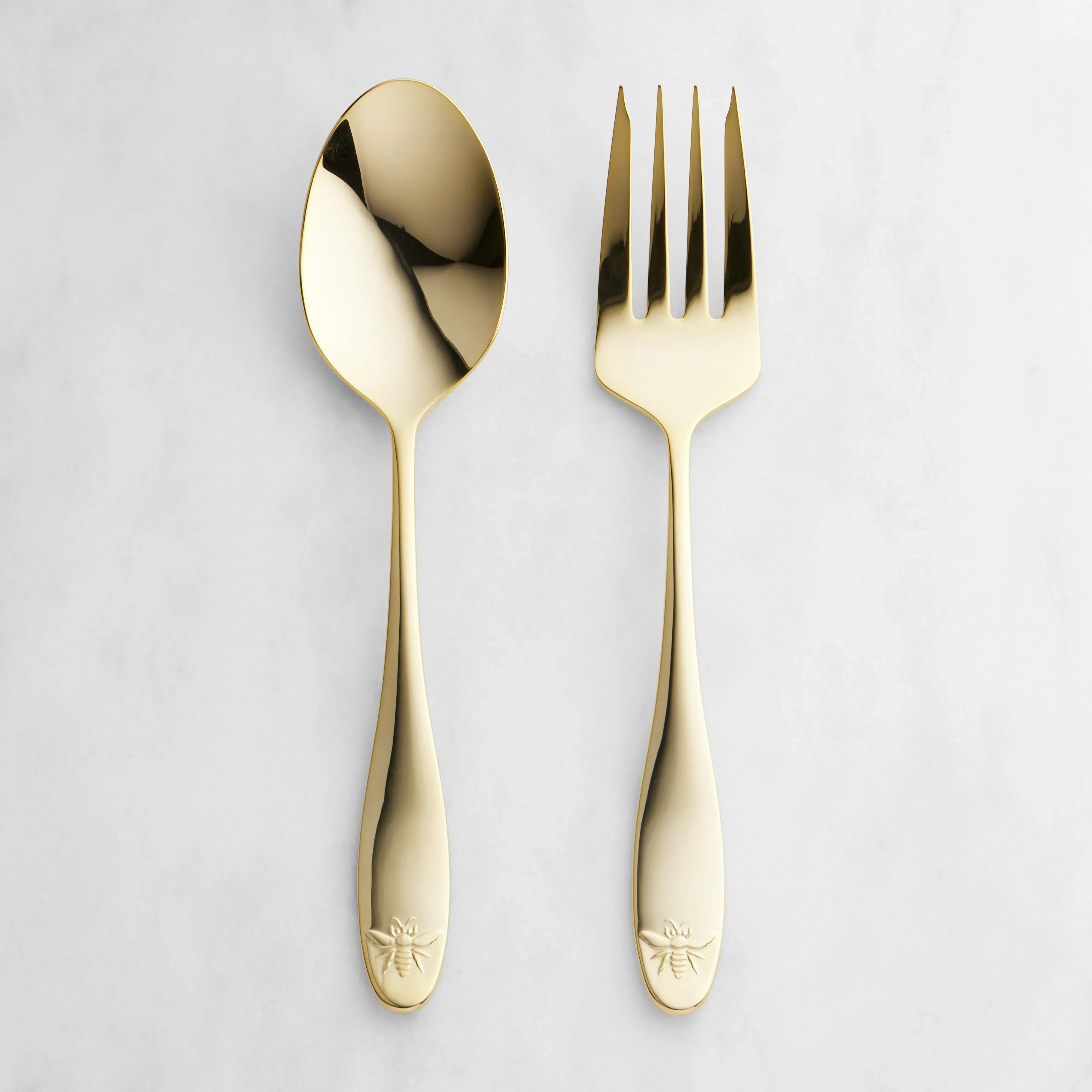 Bee Hostess 2-Piece Serving Set - Gold, Stainless Steel product