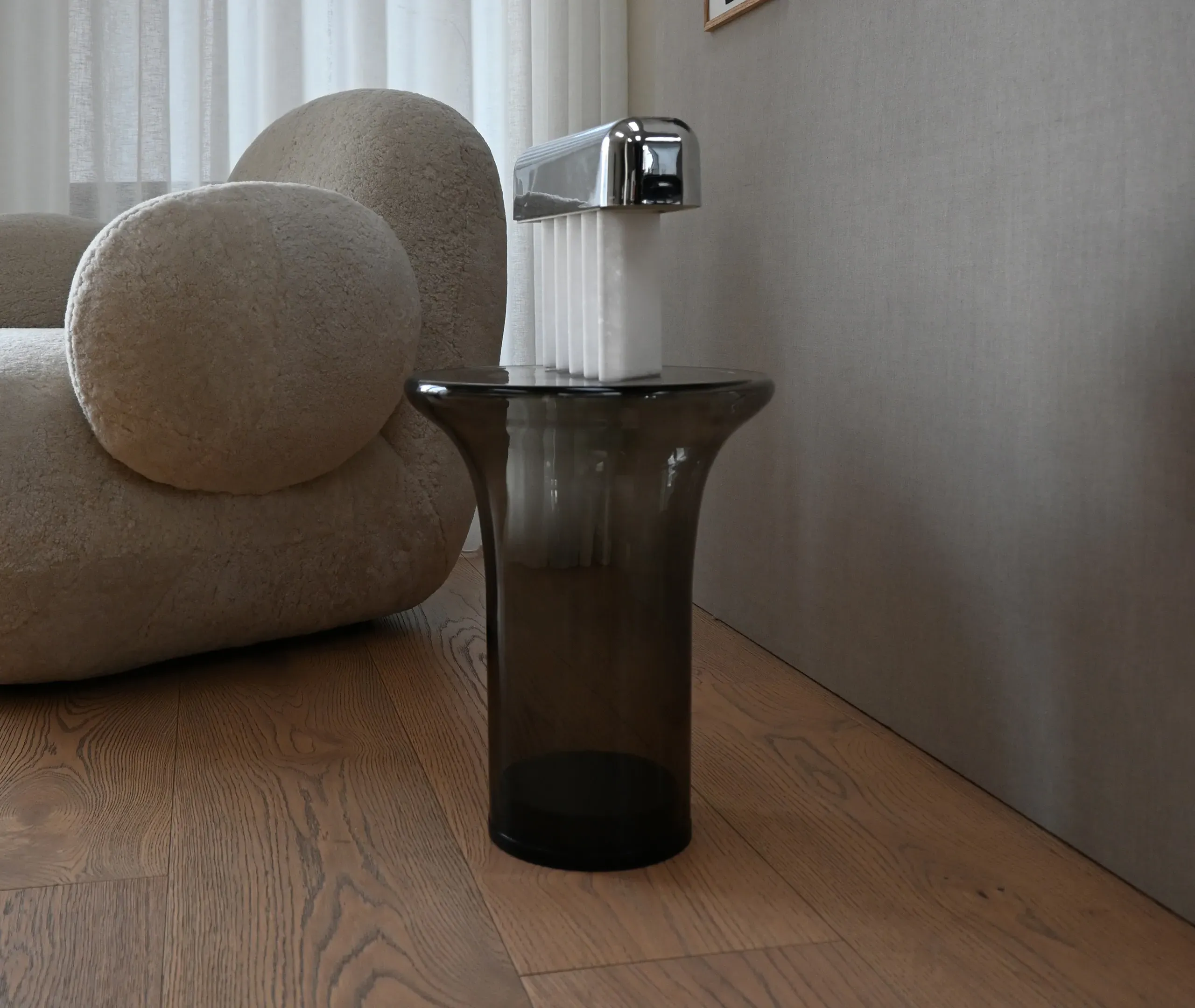 101 Copenhagen Trumpet Table - Smoked Forest, Glass