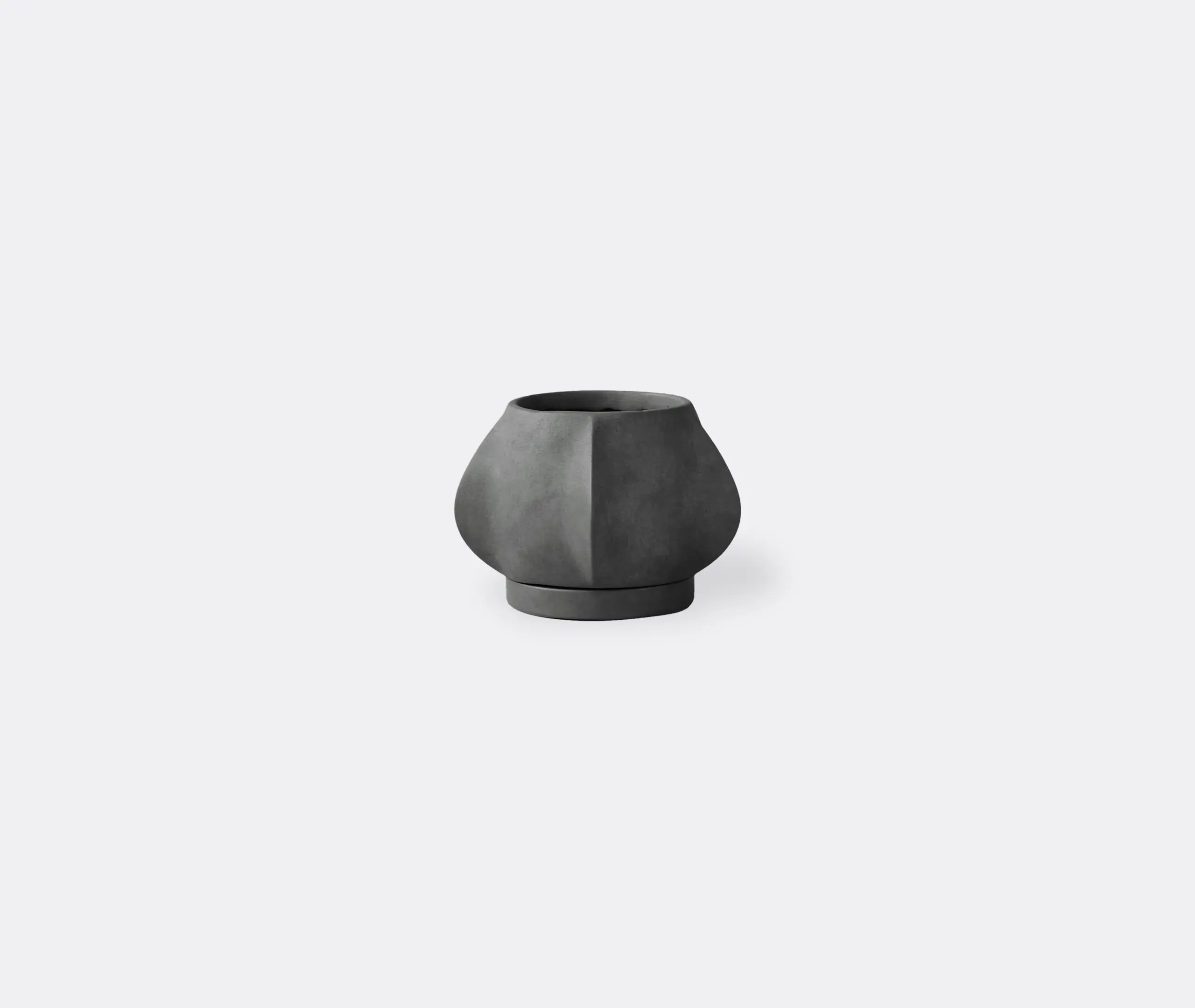 Arket Petit Plant Pot - Dark Grey, Fiber Concrete image