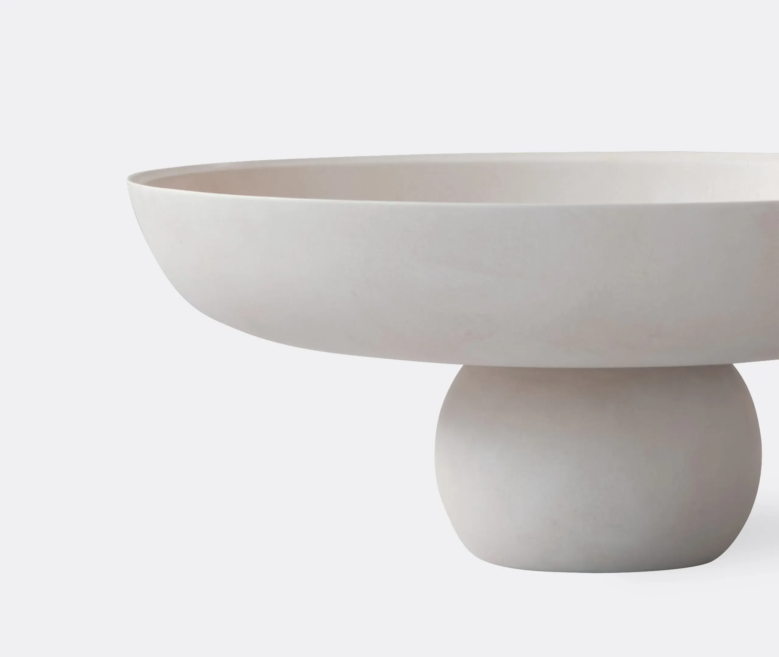 Baburu Big Decorative Bowl - Birch, Ceramic