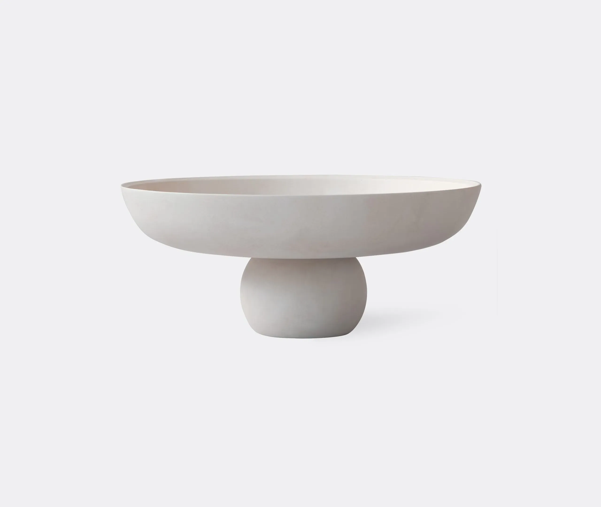 Baburu Big Decorative Bowl - Birch, Ceramic