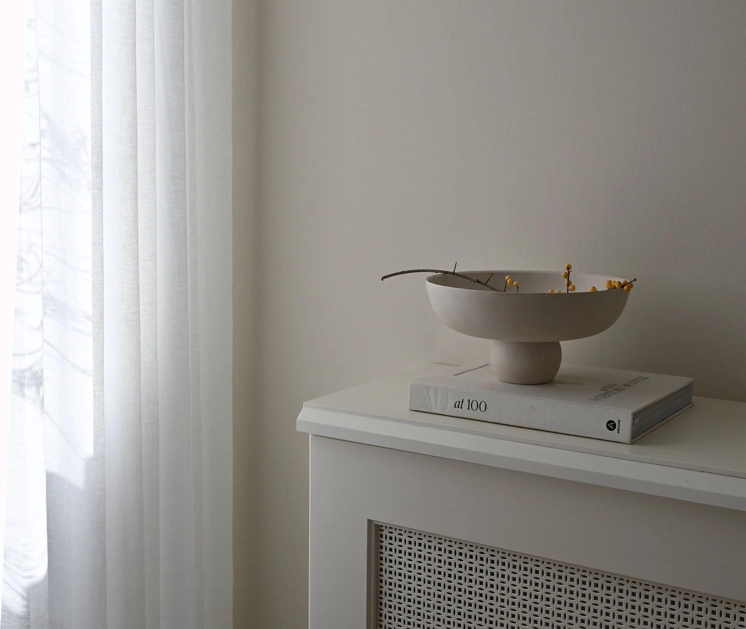 Baburu Medium Decorative Bowl - Birch, Ceramic