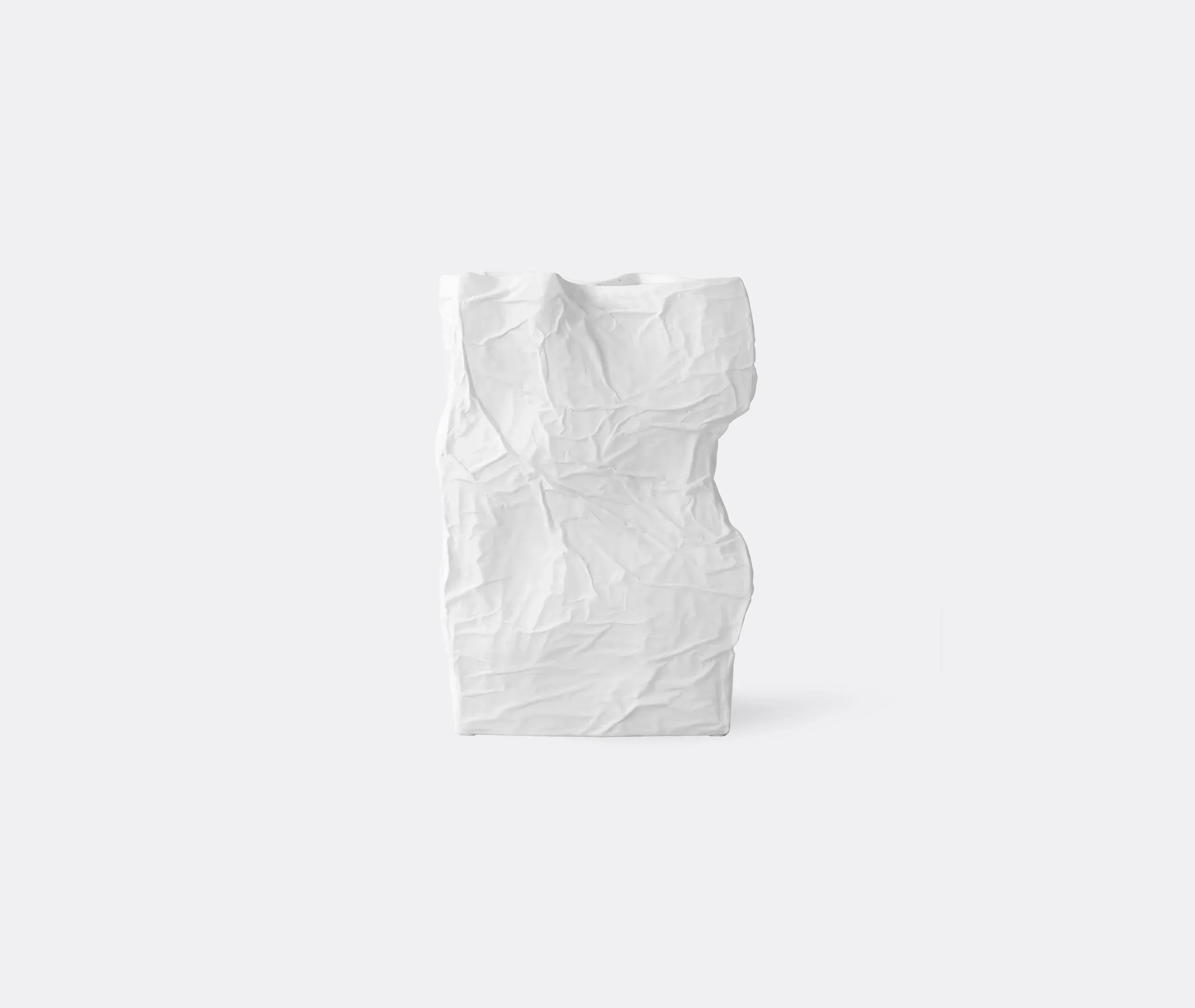 Big Vase with Textured Surface - Bone White, Ceramic