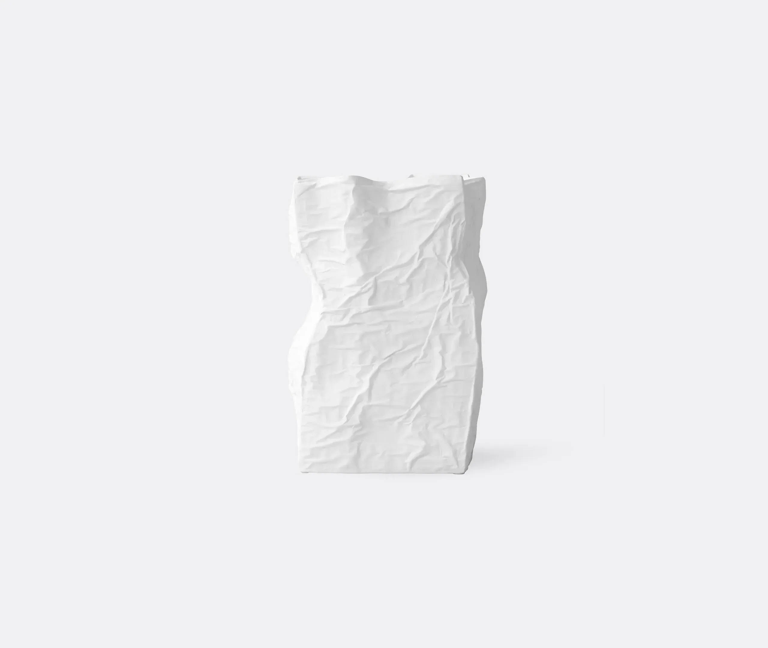 Big Vase with Textured Surface - Bone White, Ceramic