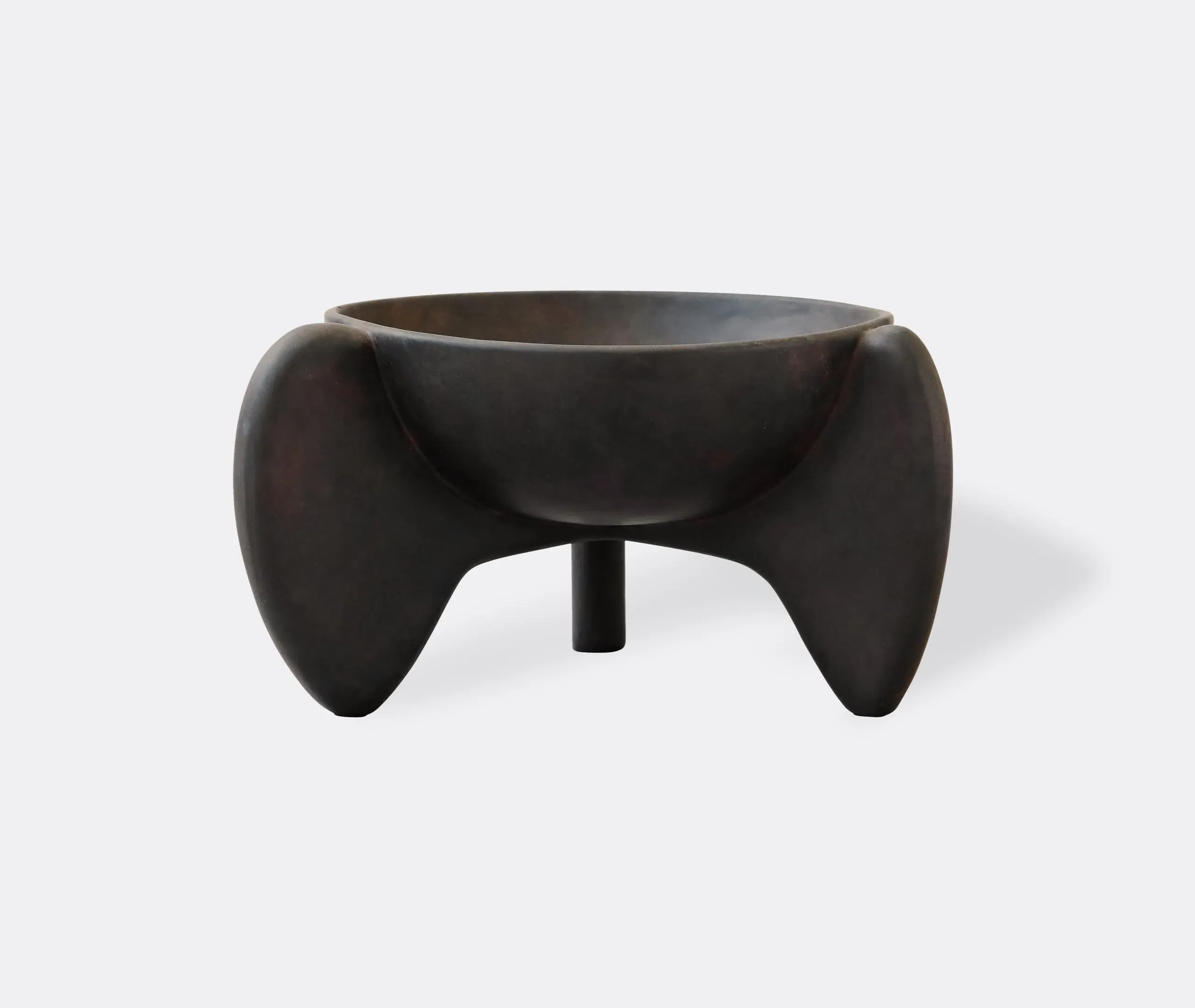 Big Wing Bowl Decorative Object - Coffee, Ceramic