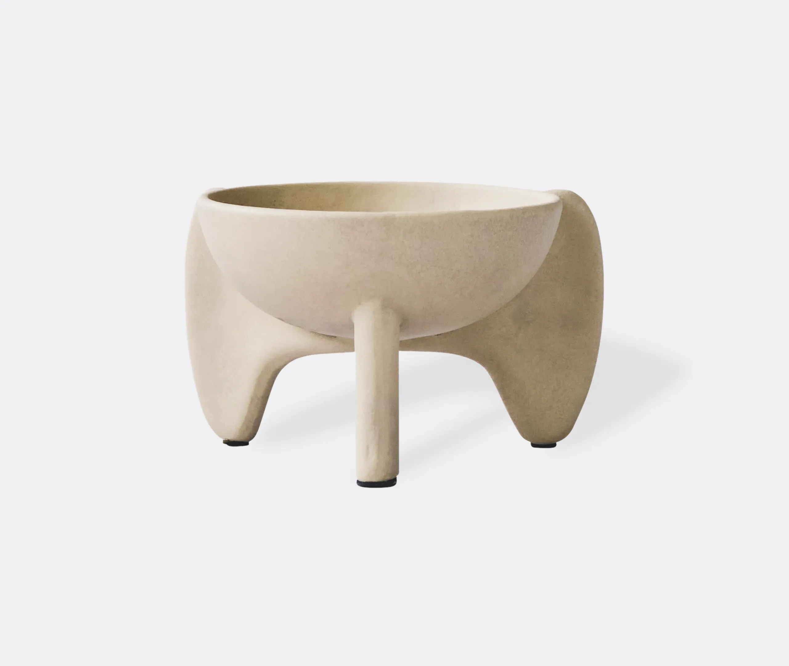 Big Wing Bowl Decorative Object - Sand, Ceramic
