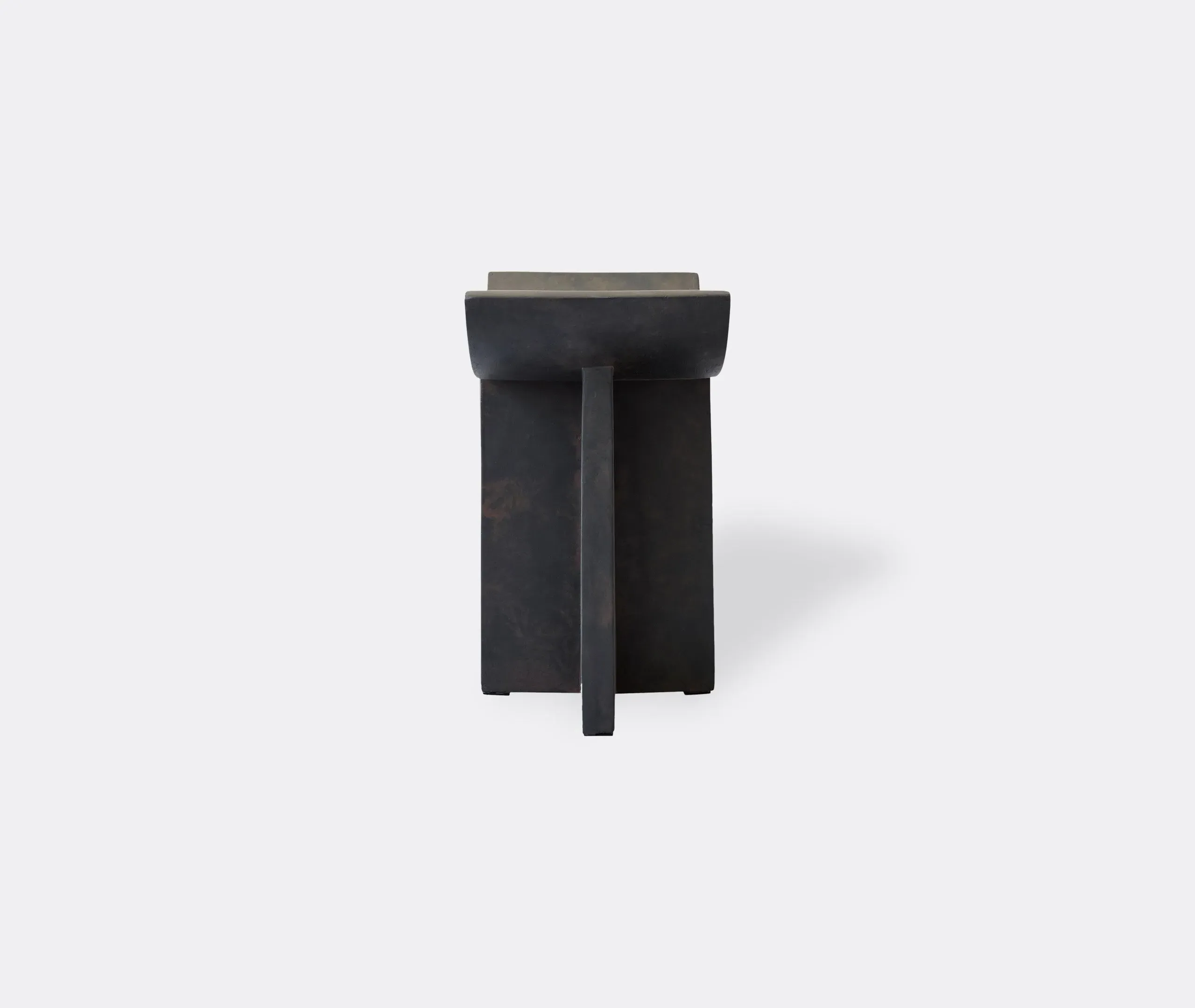 Brutus Stool - Coffee, Fibre Concrete