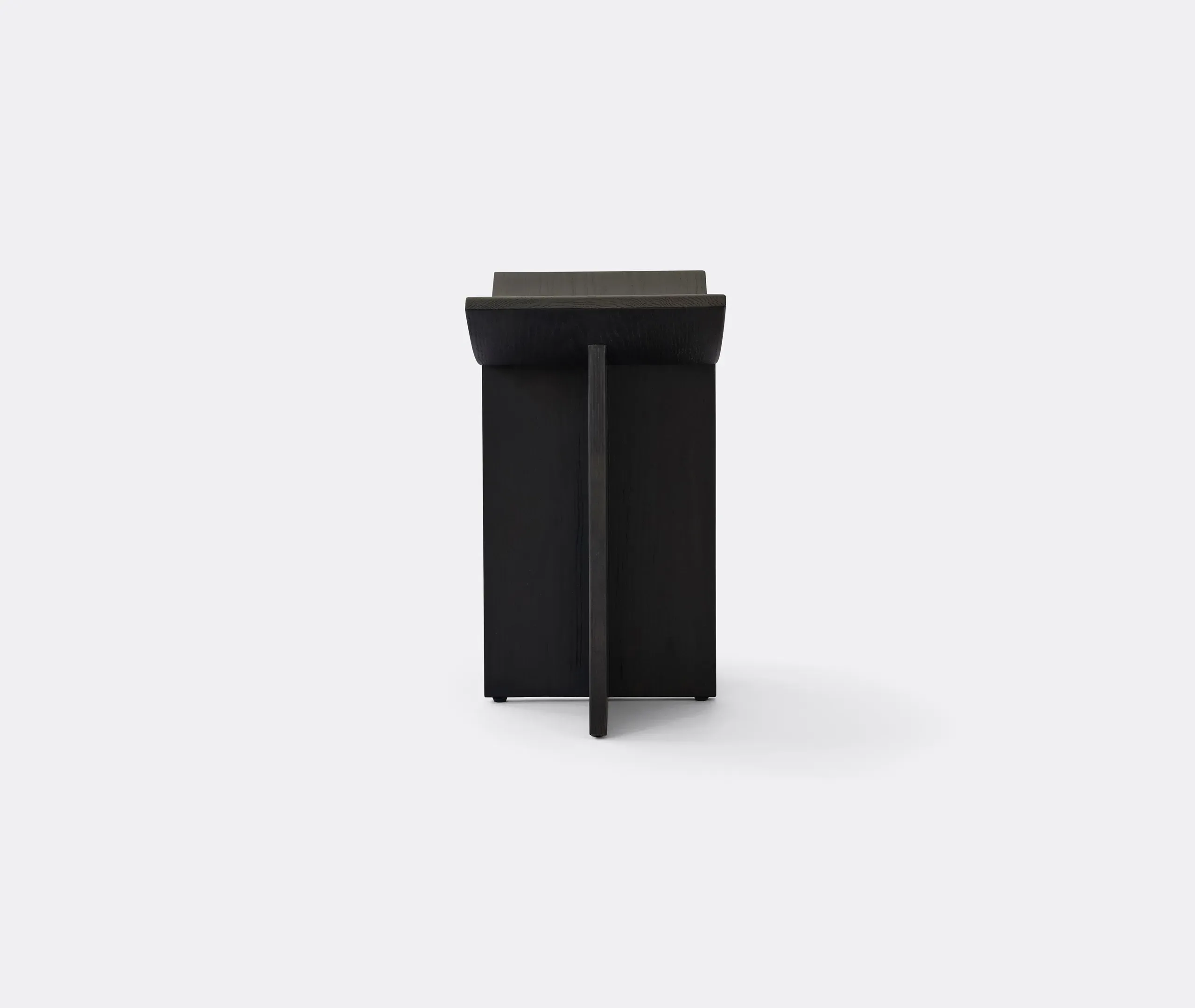 Brutus Stool - Light Brown, Solid Oak alternate view
