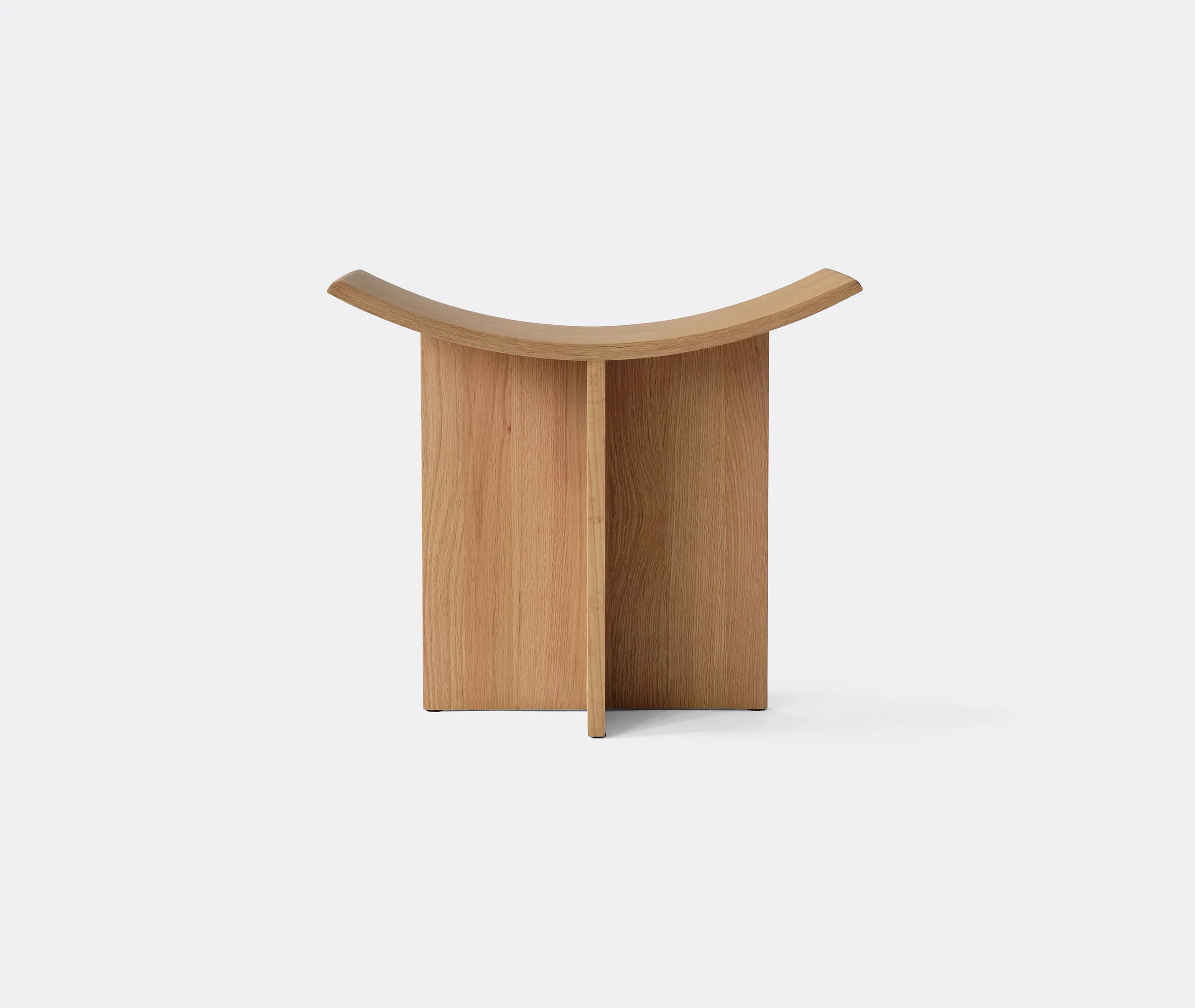 Brutus Stool - Light Brown, Solid Oak