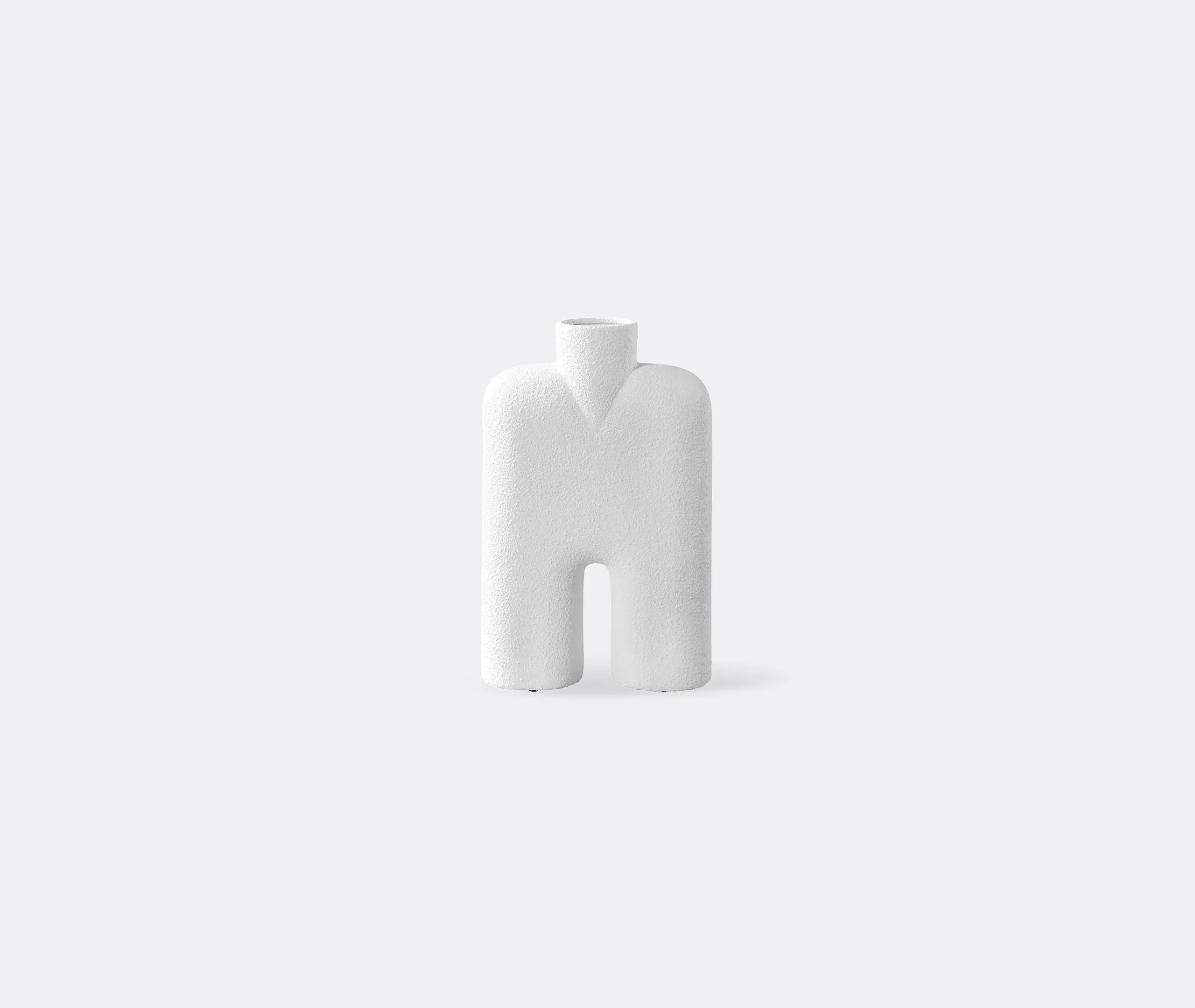Cobra Tall Medium Vase - White, Ceramic