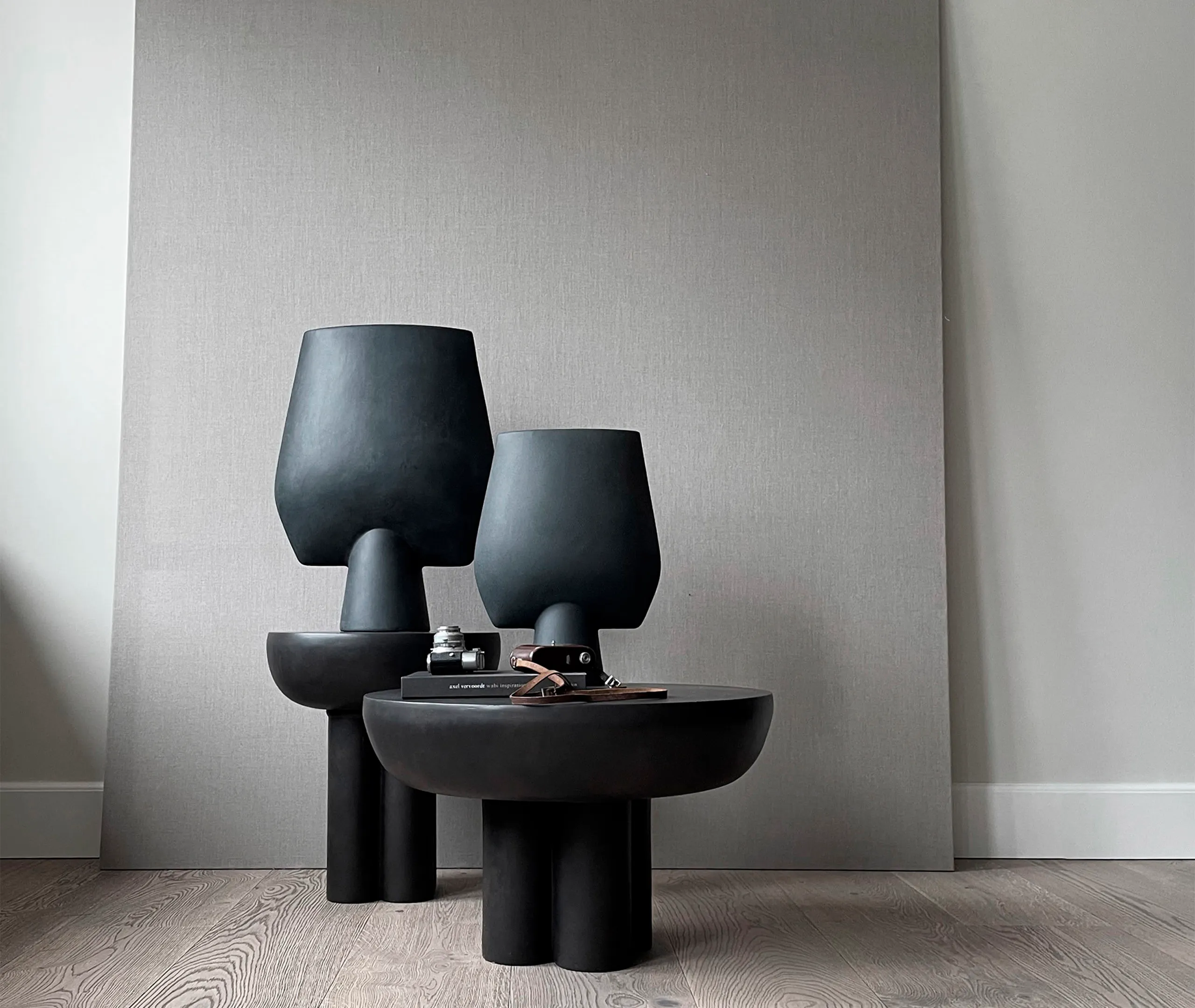 Crown Tall Table - Coffee, Fibre Concrete