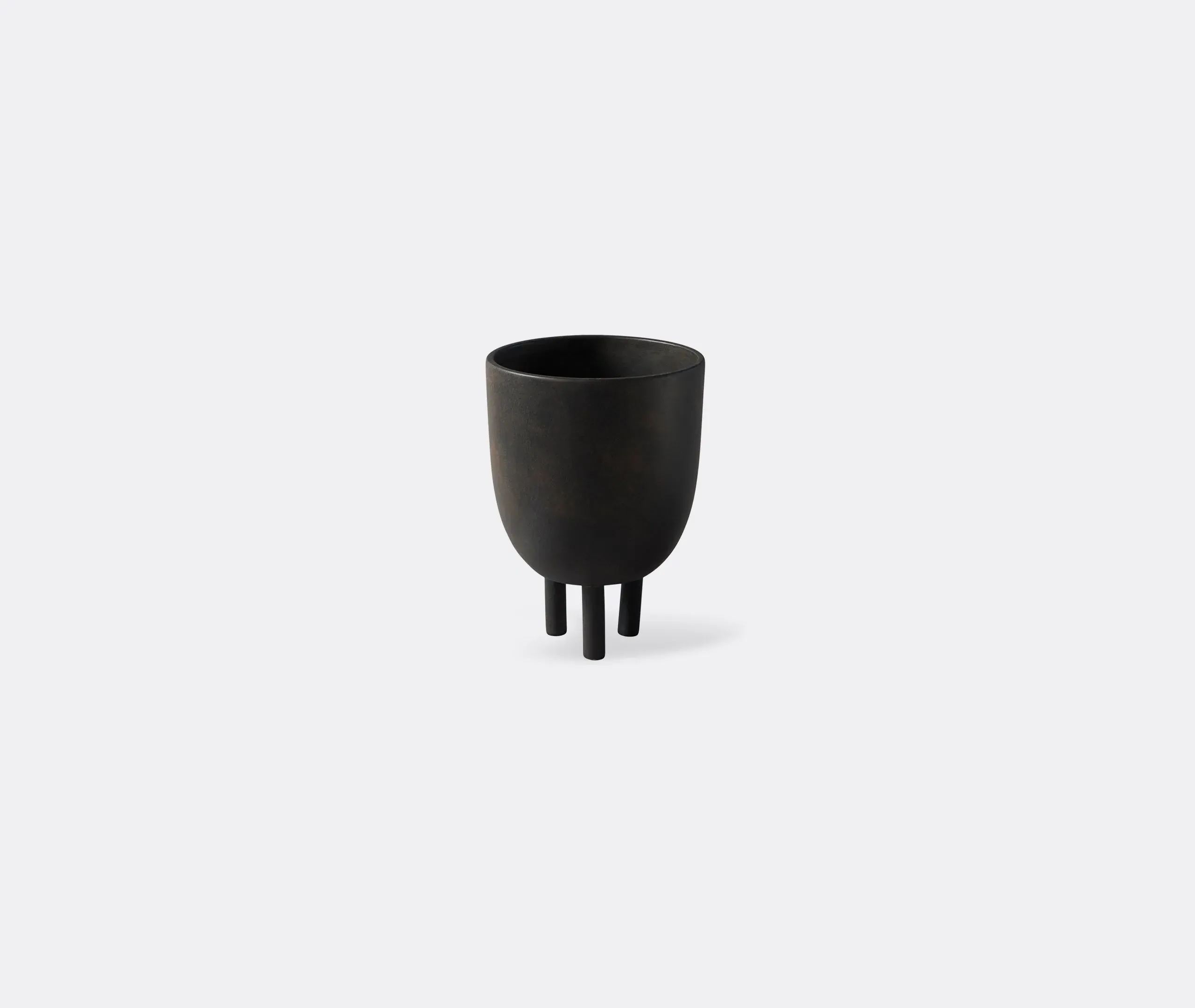 Duck Pot - Coffee, Hand Glazed Ceramic image