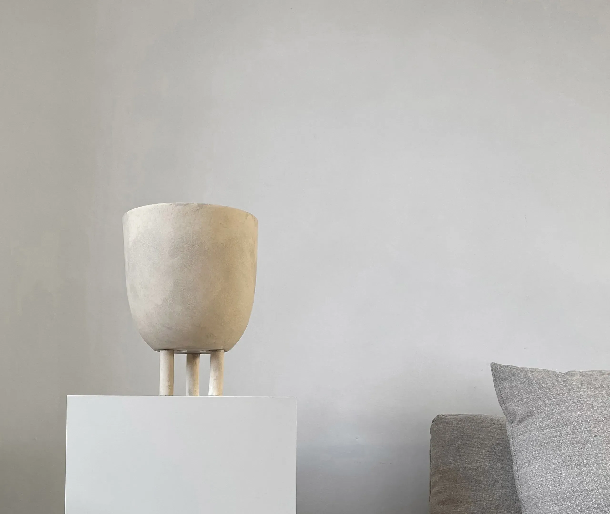 Duck Pot - Sand, Hand Glazed Ceramic