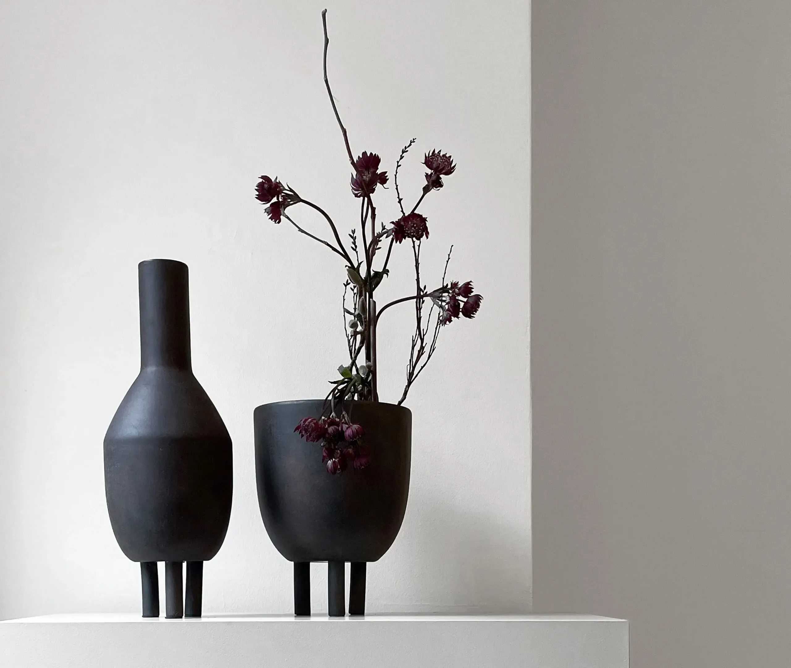 Duck Vase - Coffee, Hand Glazed Ceramic