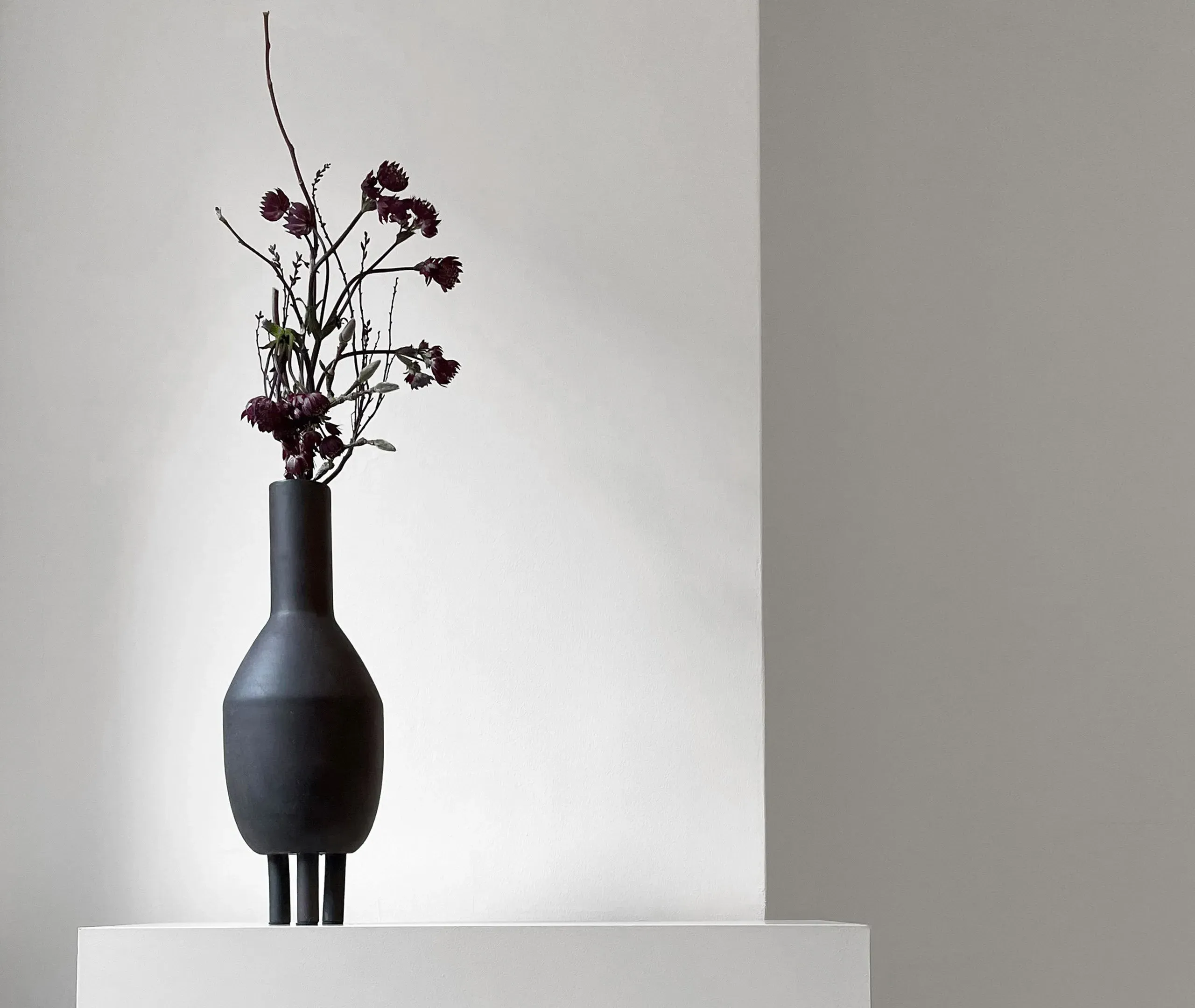 Duck Vase - Coffee, Hand Glazed Ceramic