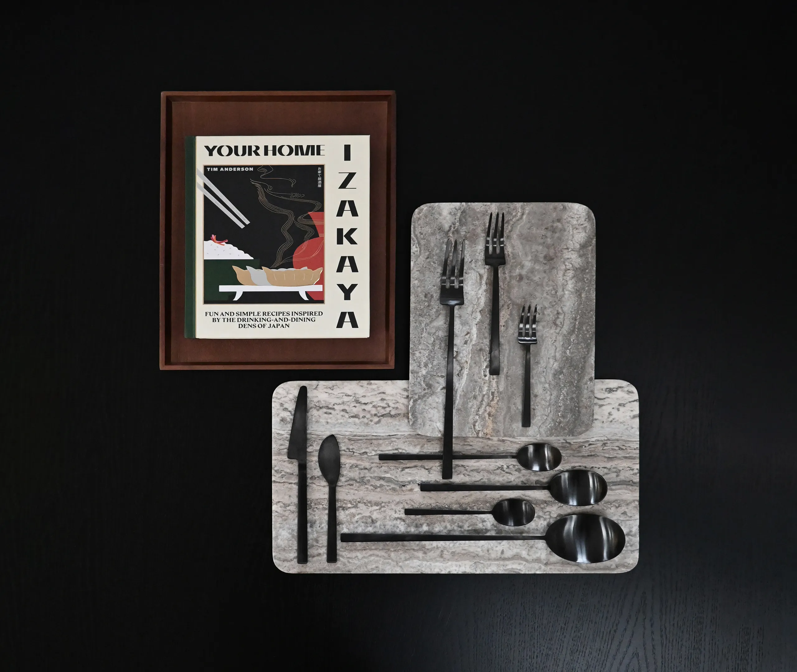 Enkei Rectangular Tray - Earth, Travertine