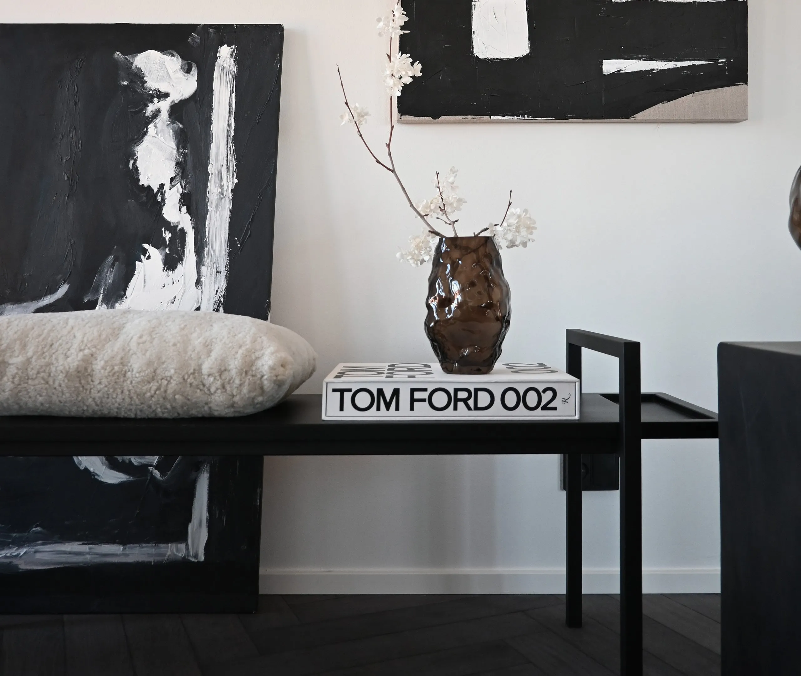 Katachi Small Vase - Smoked Forest, Glass