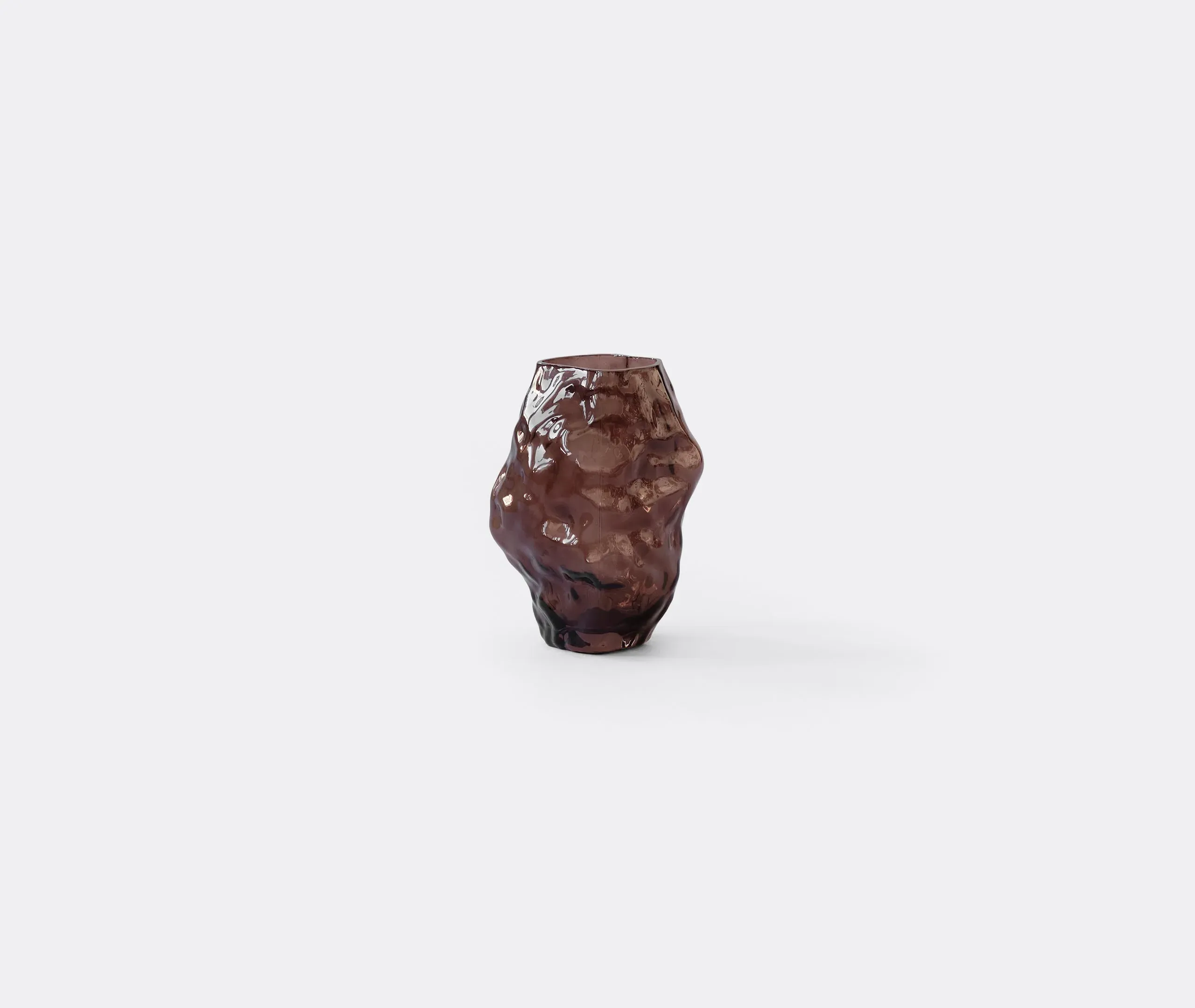 Katachi Small Vase - Smoked Forest, Glass