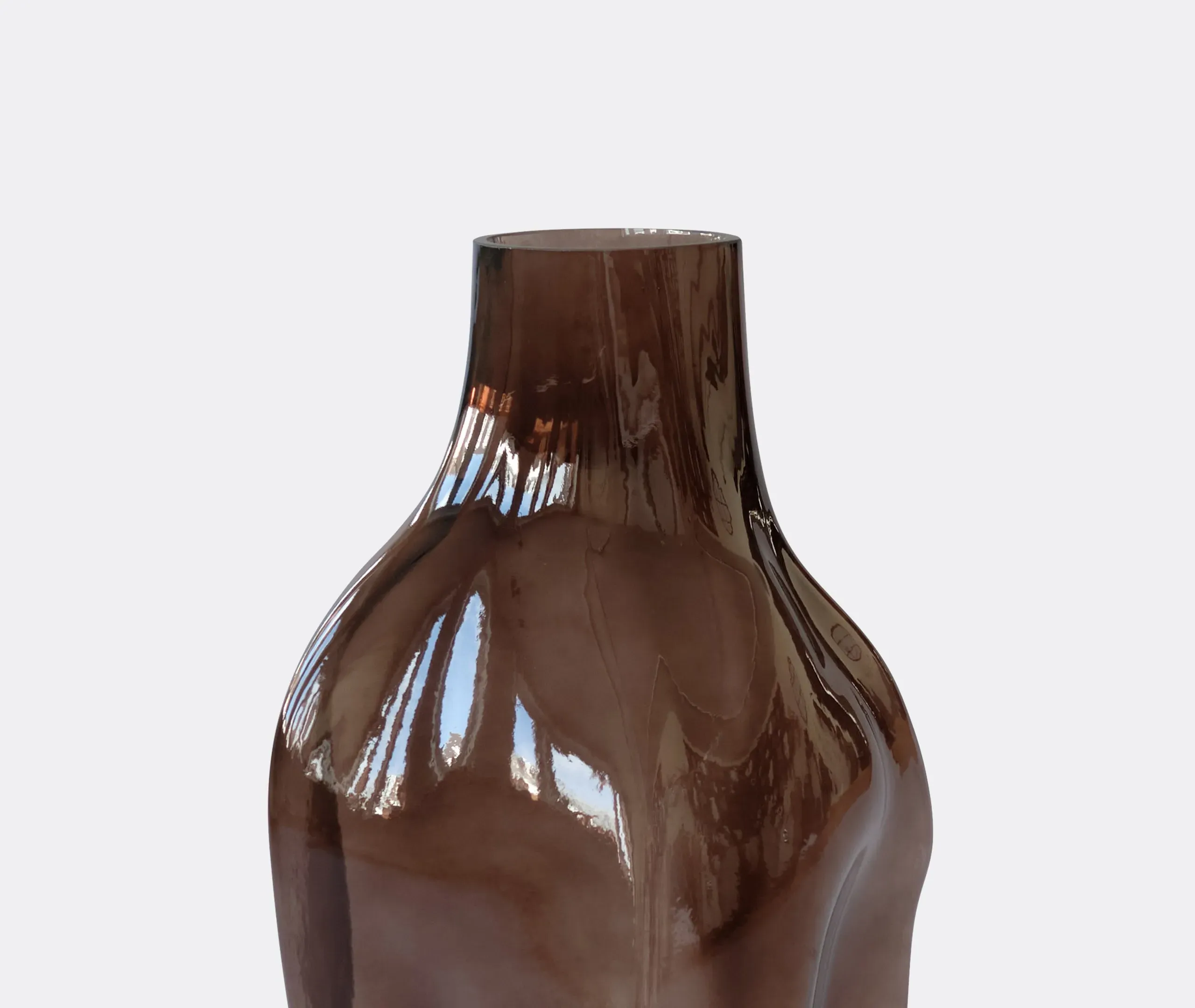 Large Bakku Vase - Smoked Forest, Glass