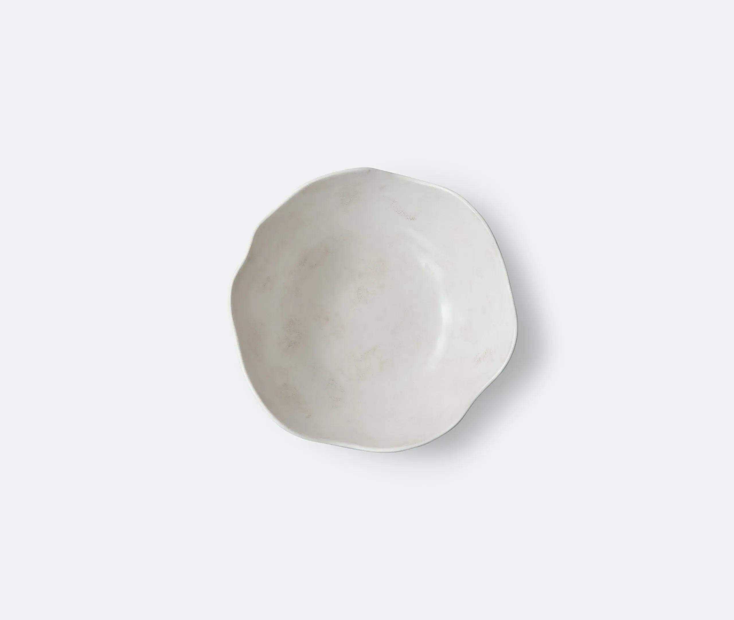 Large Bowl Hand-Sculpted - Birch, Glazed Ceramic