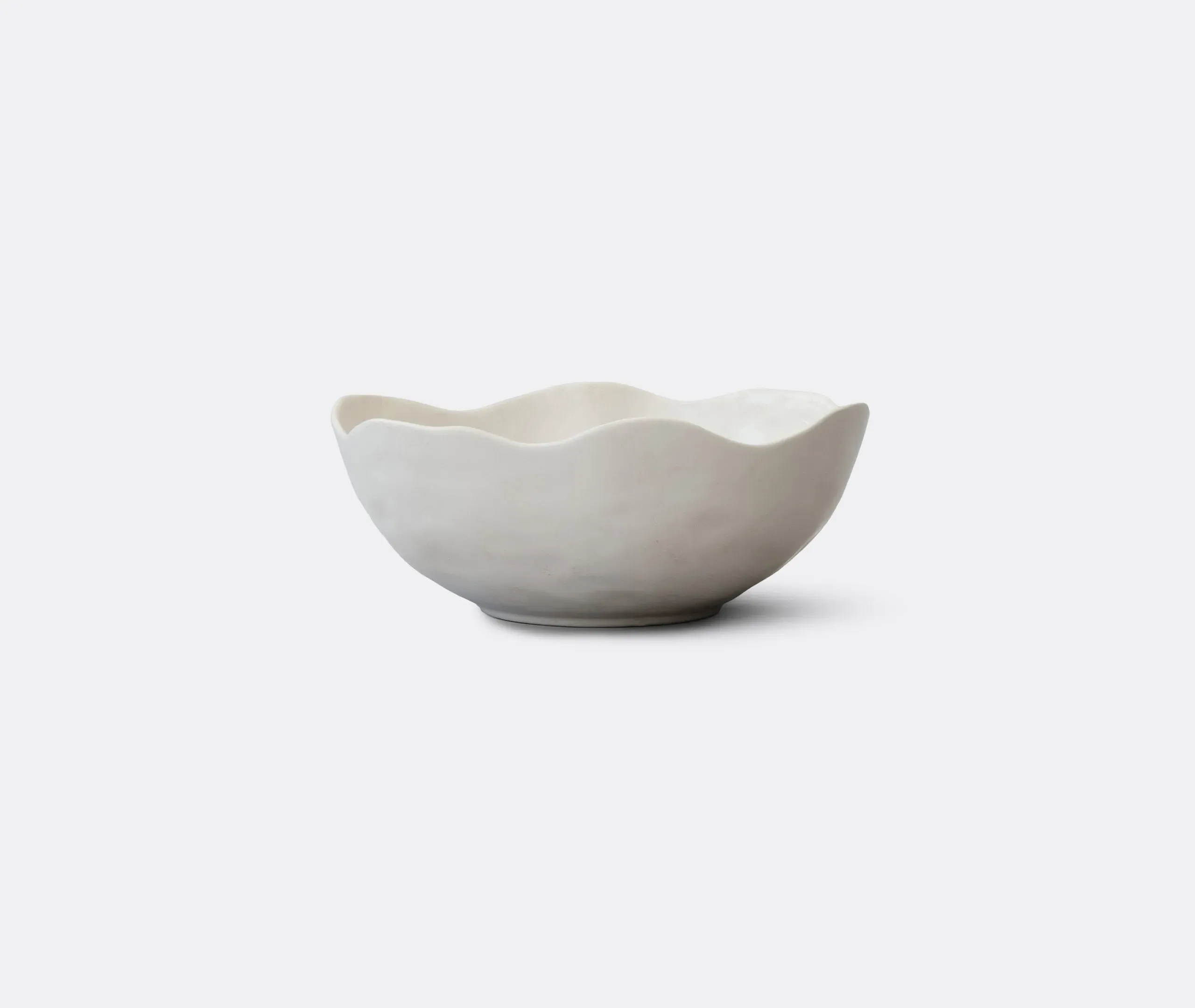 Large Bowl Hand-Sculpted - Birch, Glazed Ceramic image