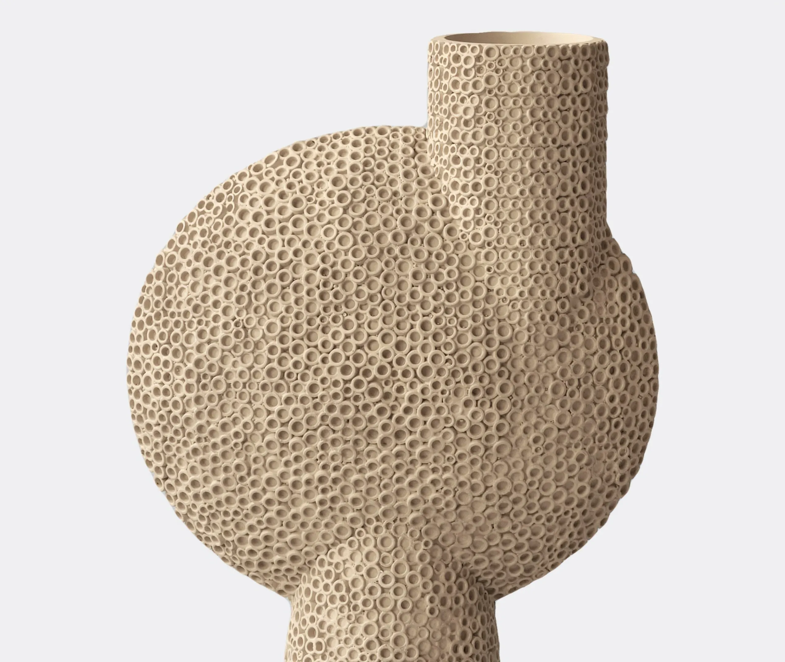 Large Sphere Shisen Vase - Sand, Ceramic