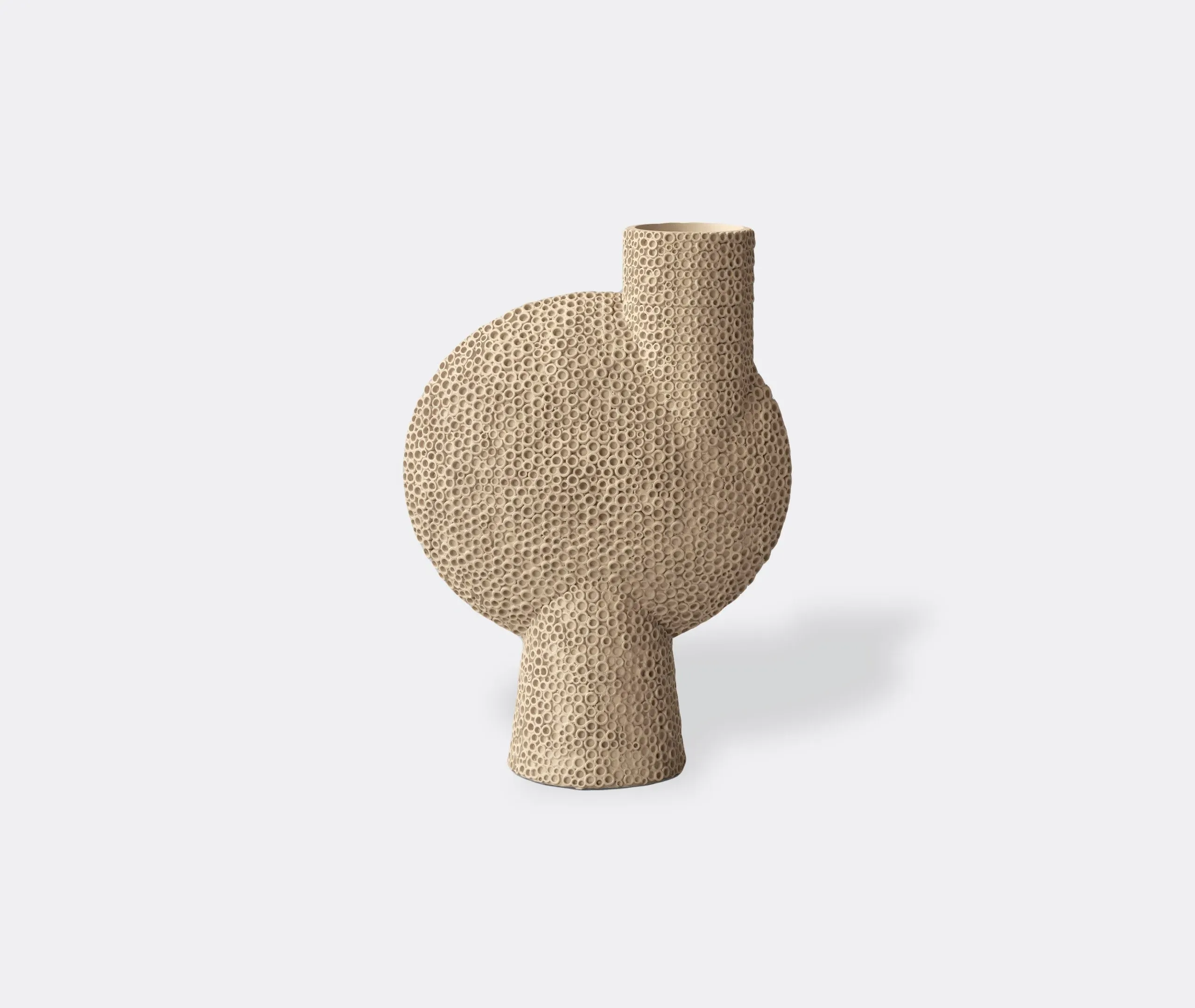 Large Sphere Shisen Vase - Sand, Ceramic