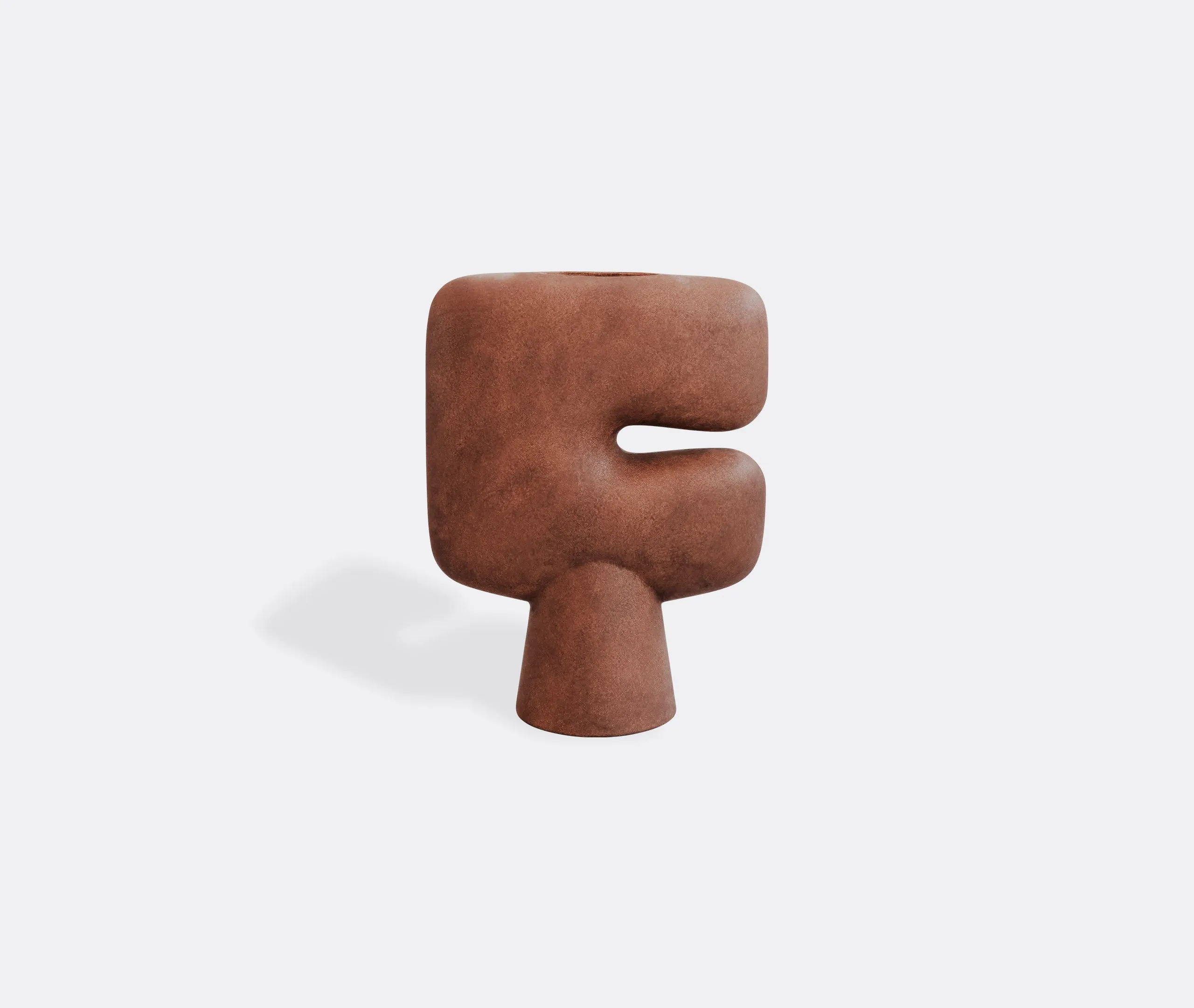 Large Tribal Vase with Hand Glaze - Terracotta, Ceramic
