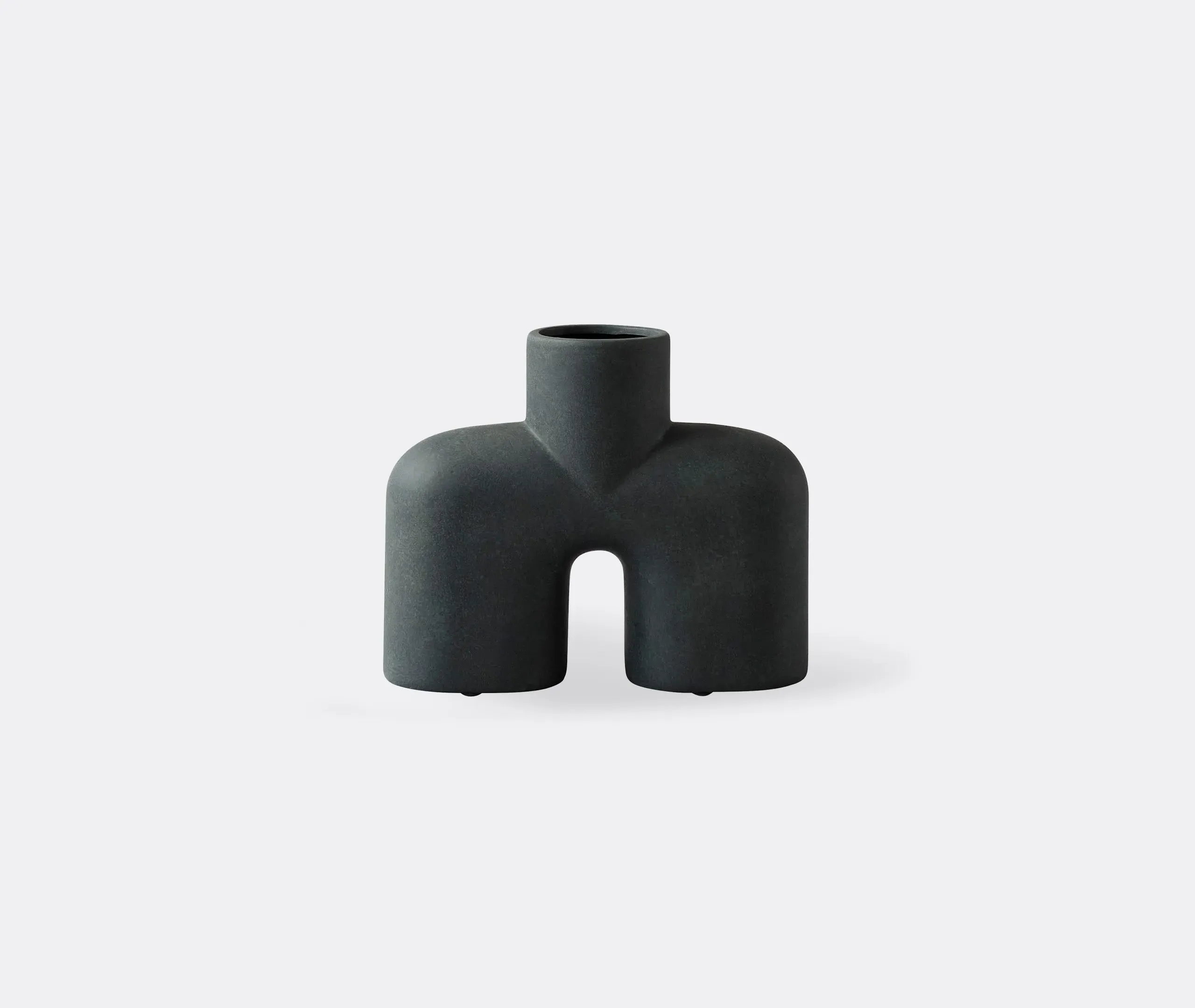 Medium Cobra Uno Vase - Black, Ceramic image