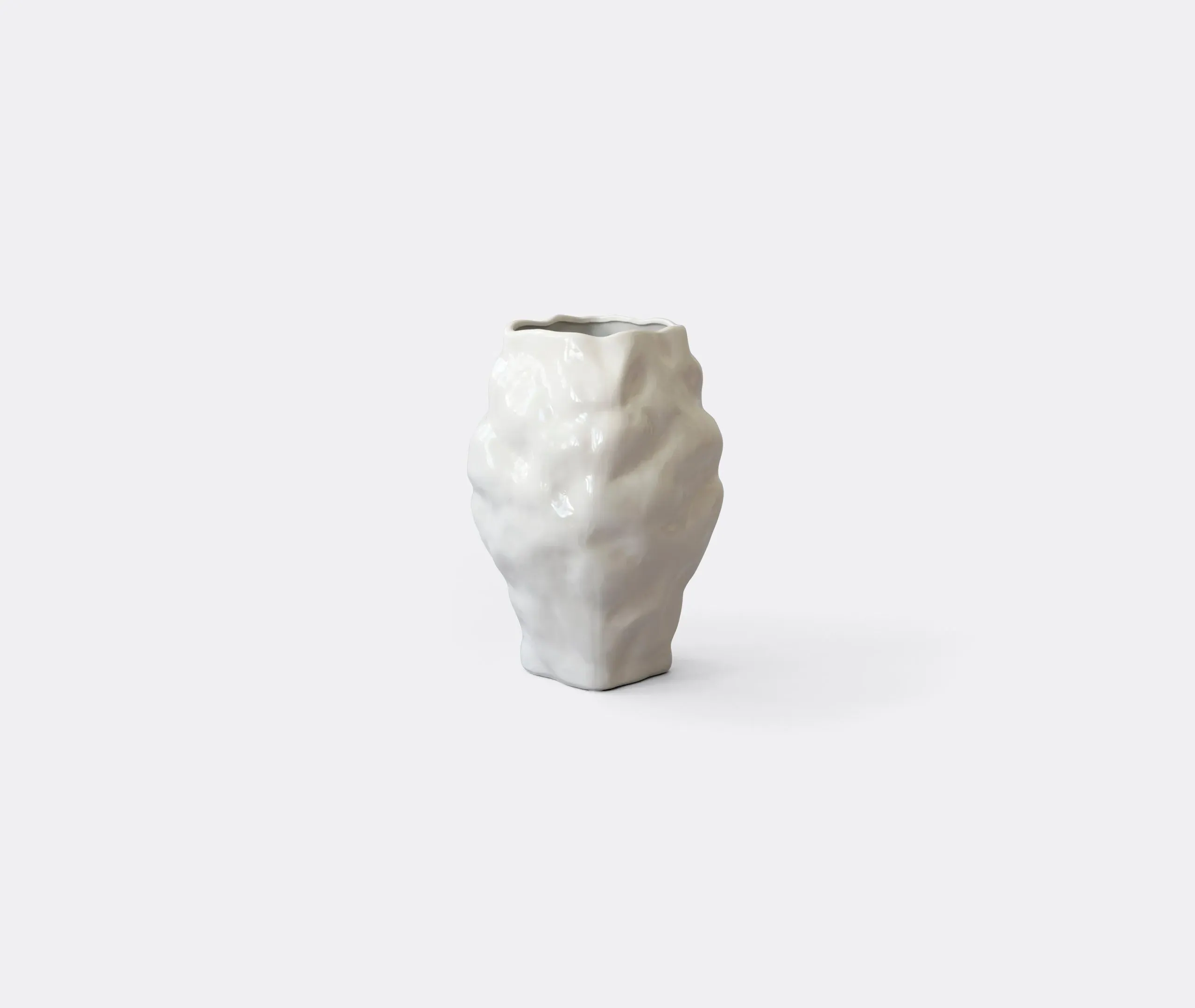 Medium Vase with Organic Shape - Birch, Ceramic
