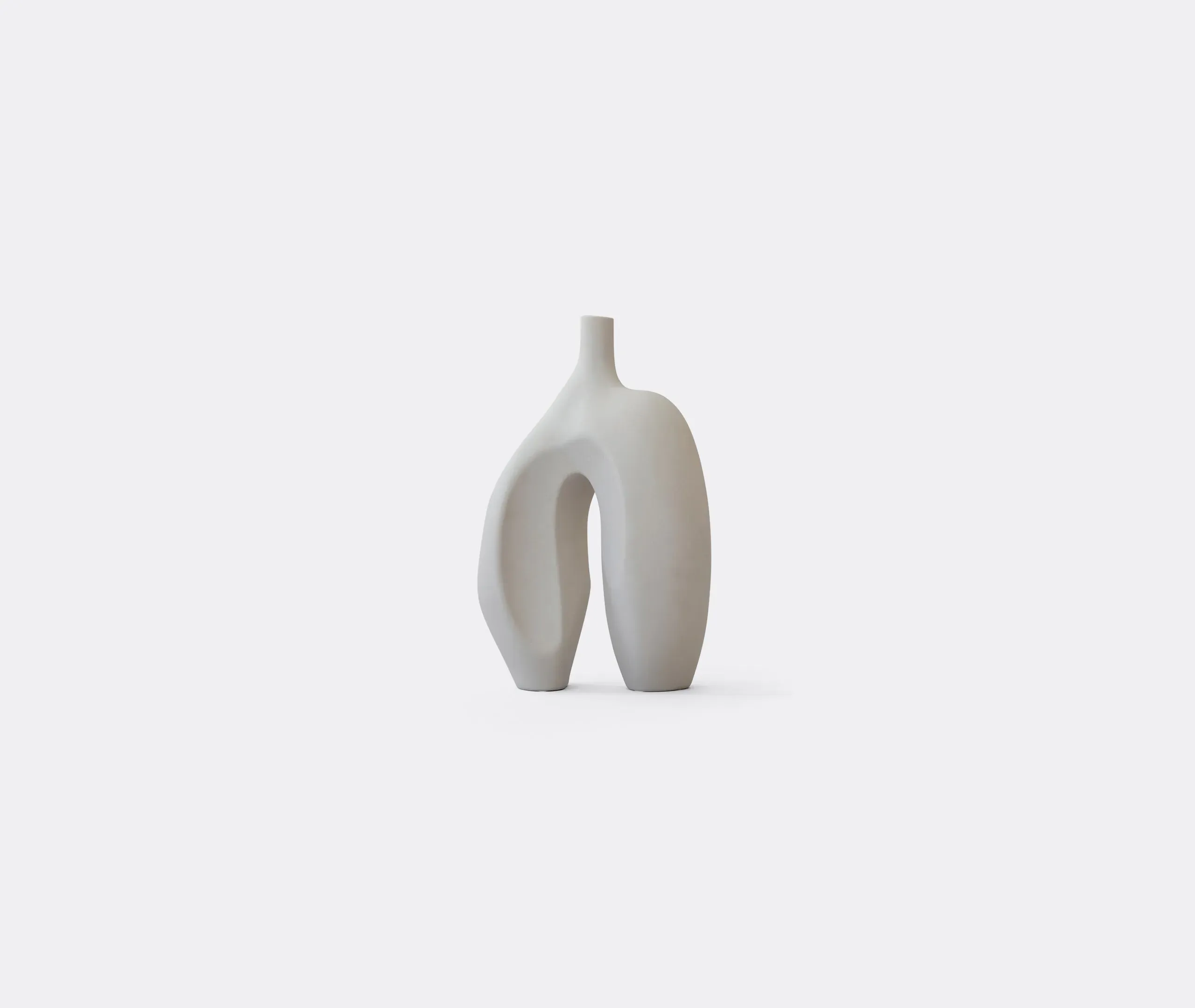 Medium Vase with Sculptural Legs - Birch, Ceramic image