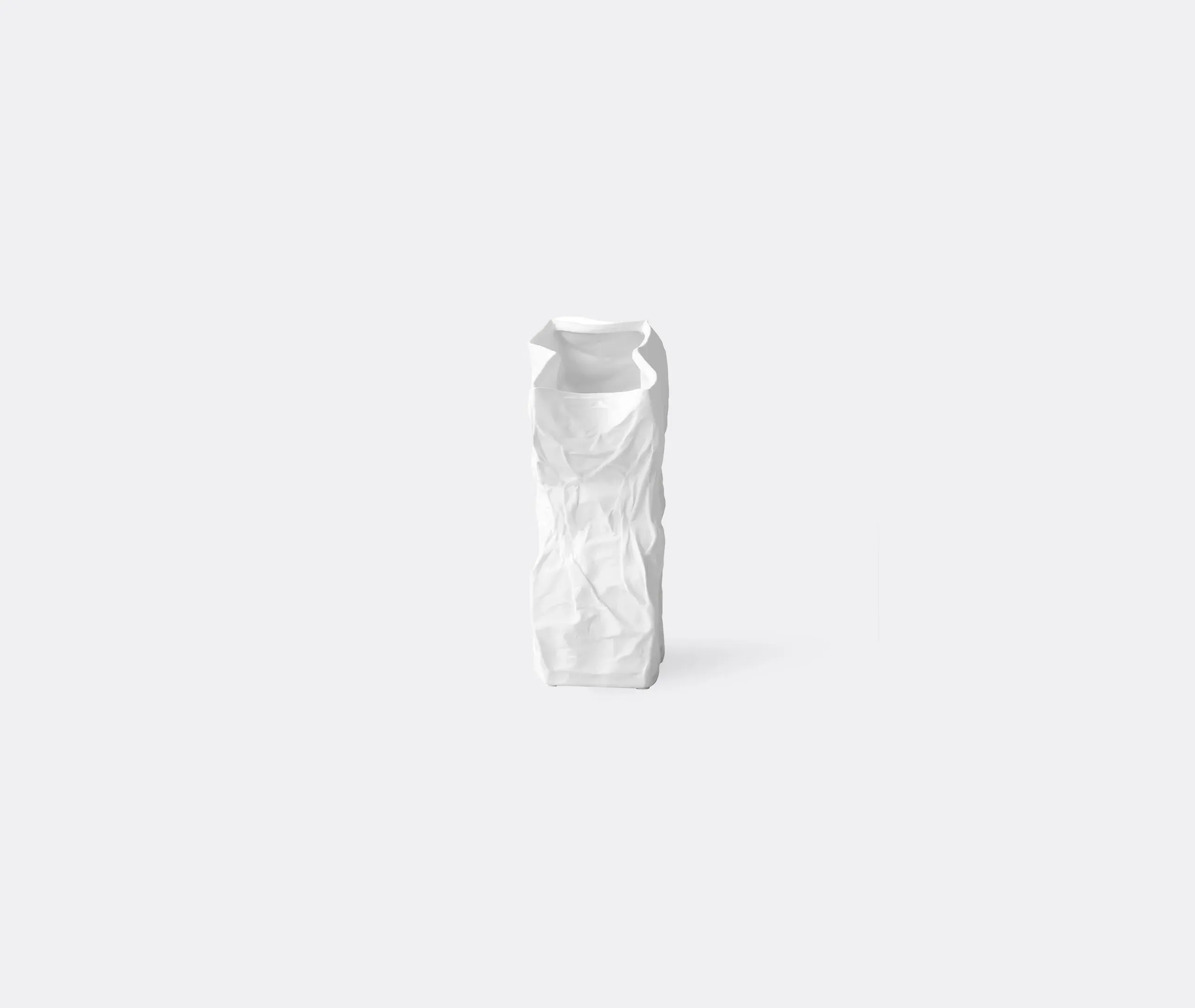 Medium Vase with Textured Surface - Bone White, Ceramic