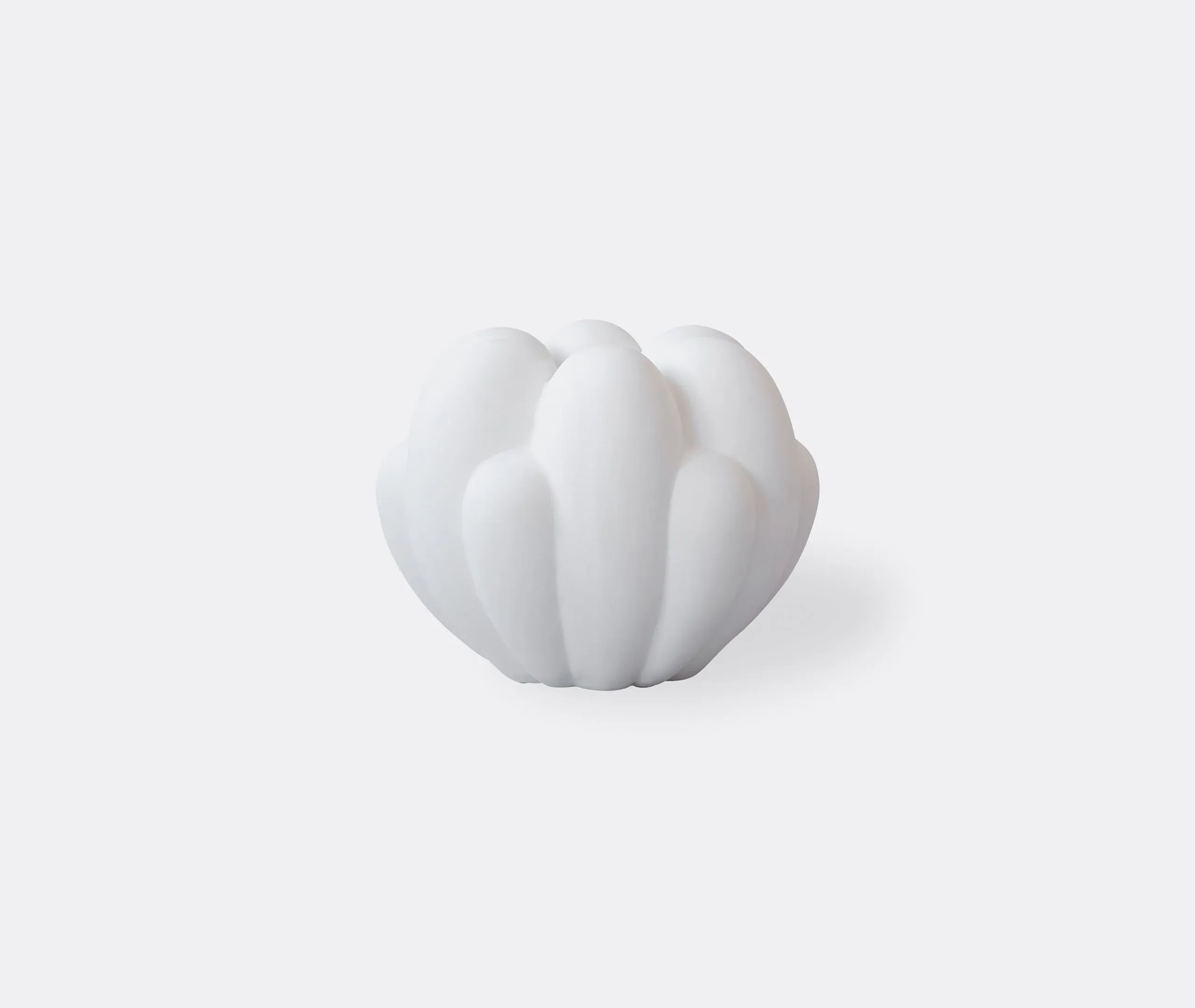 Mini Sculptural Vase - White, Concrete