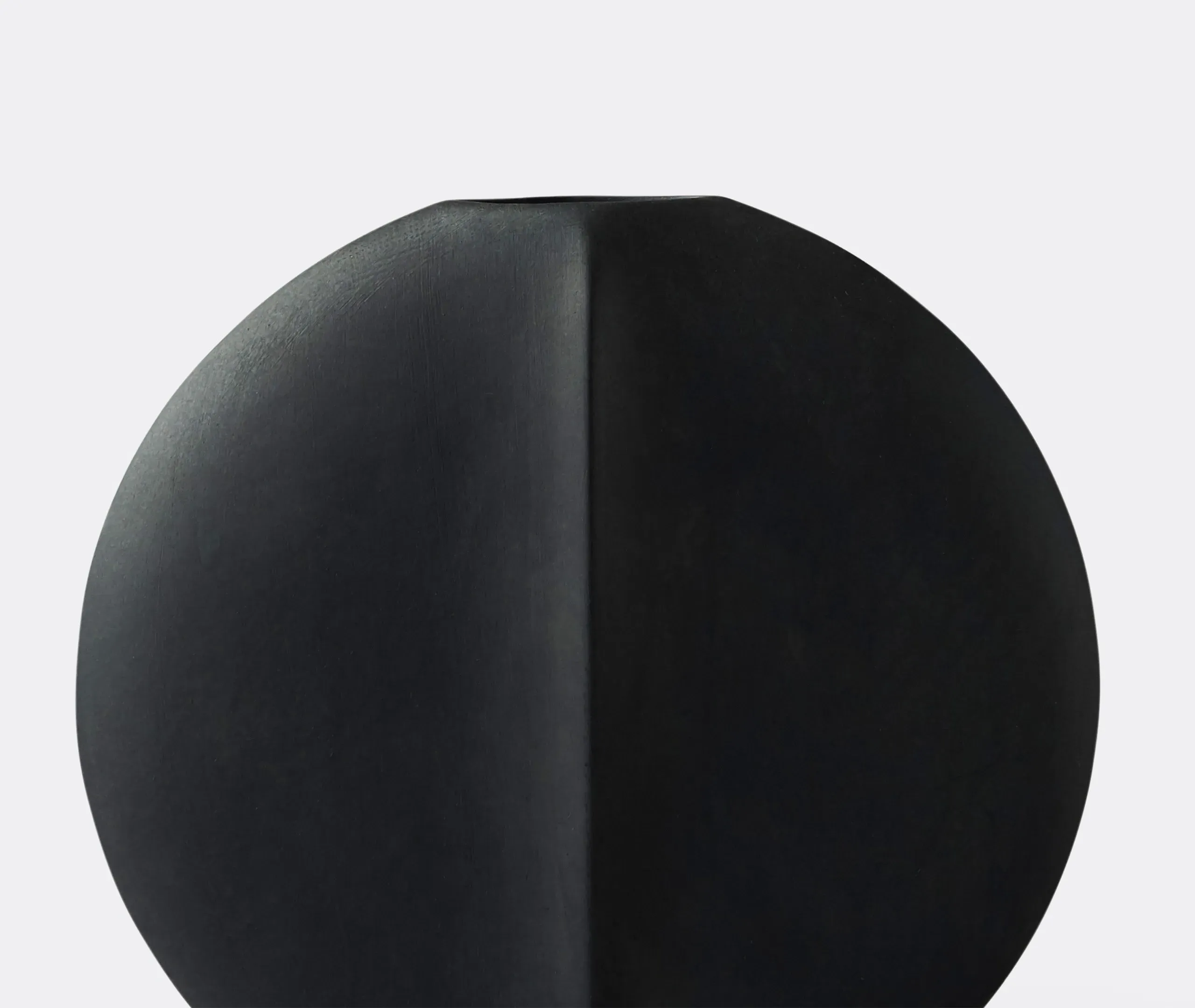 Mini Vase Sculptural Design - Black, Ceramic