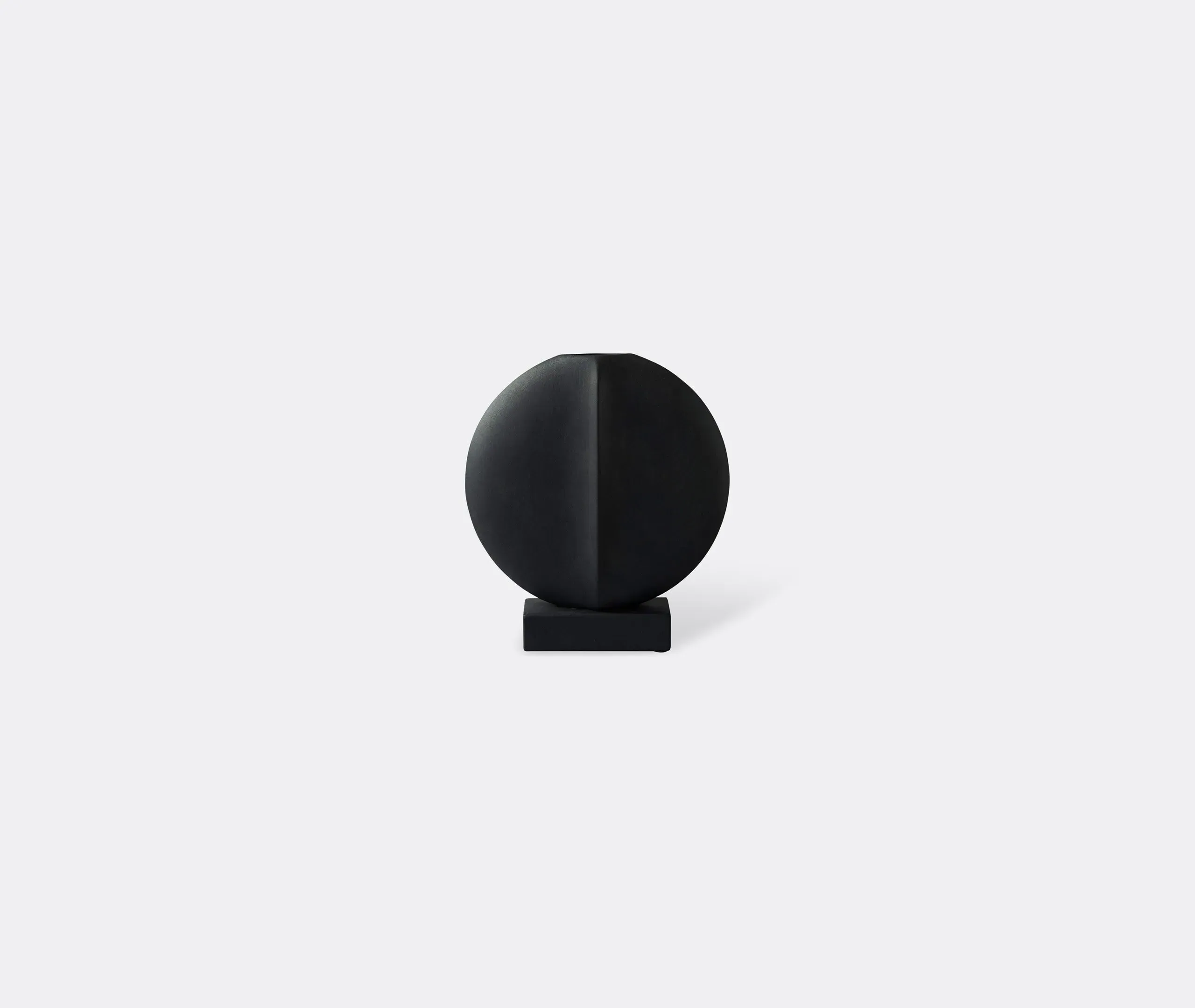 Mini Vase Sculptural Design - Black, Ceramic image