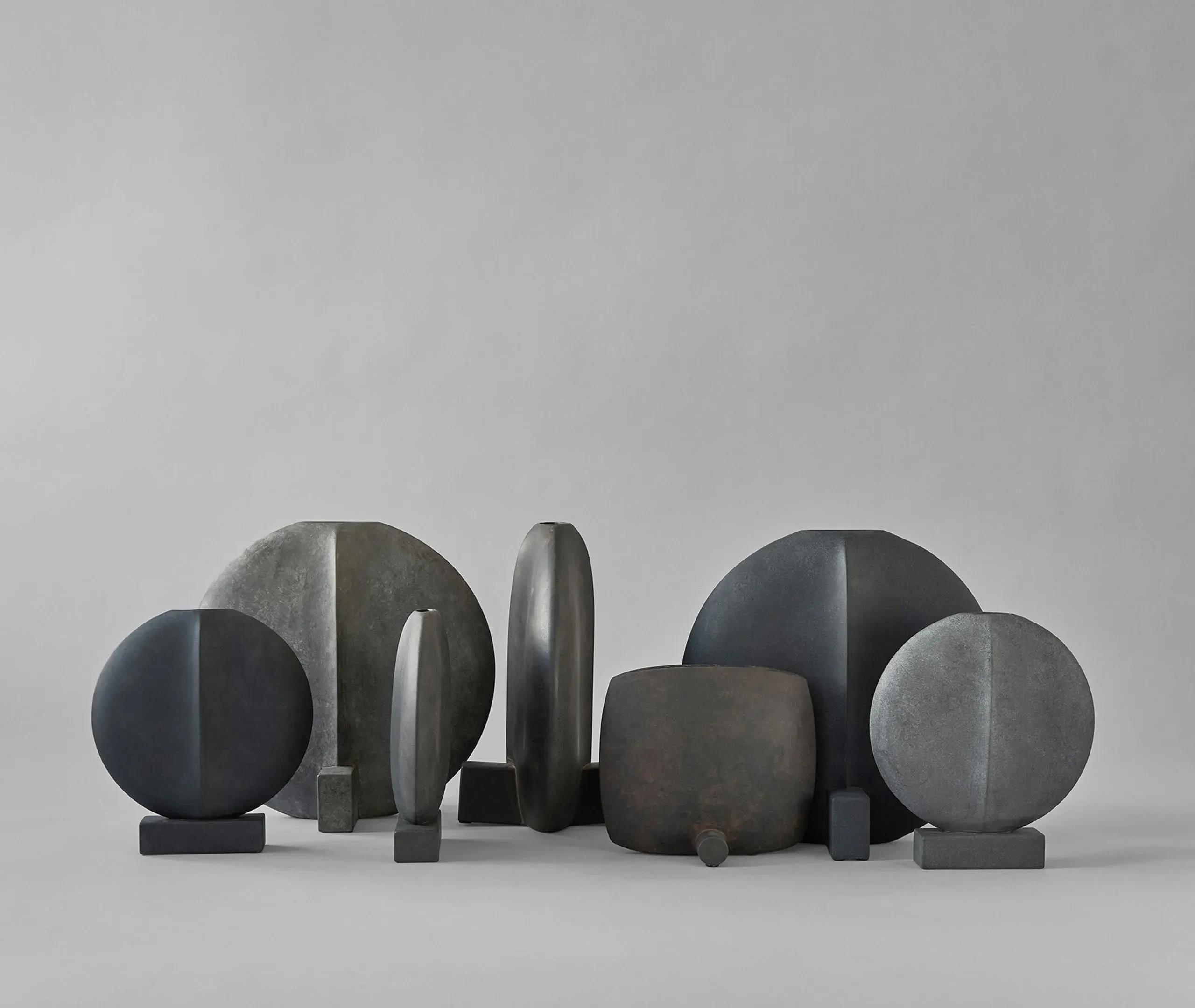 Mini Vase Sculptural Design - Coffee, Ceramic