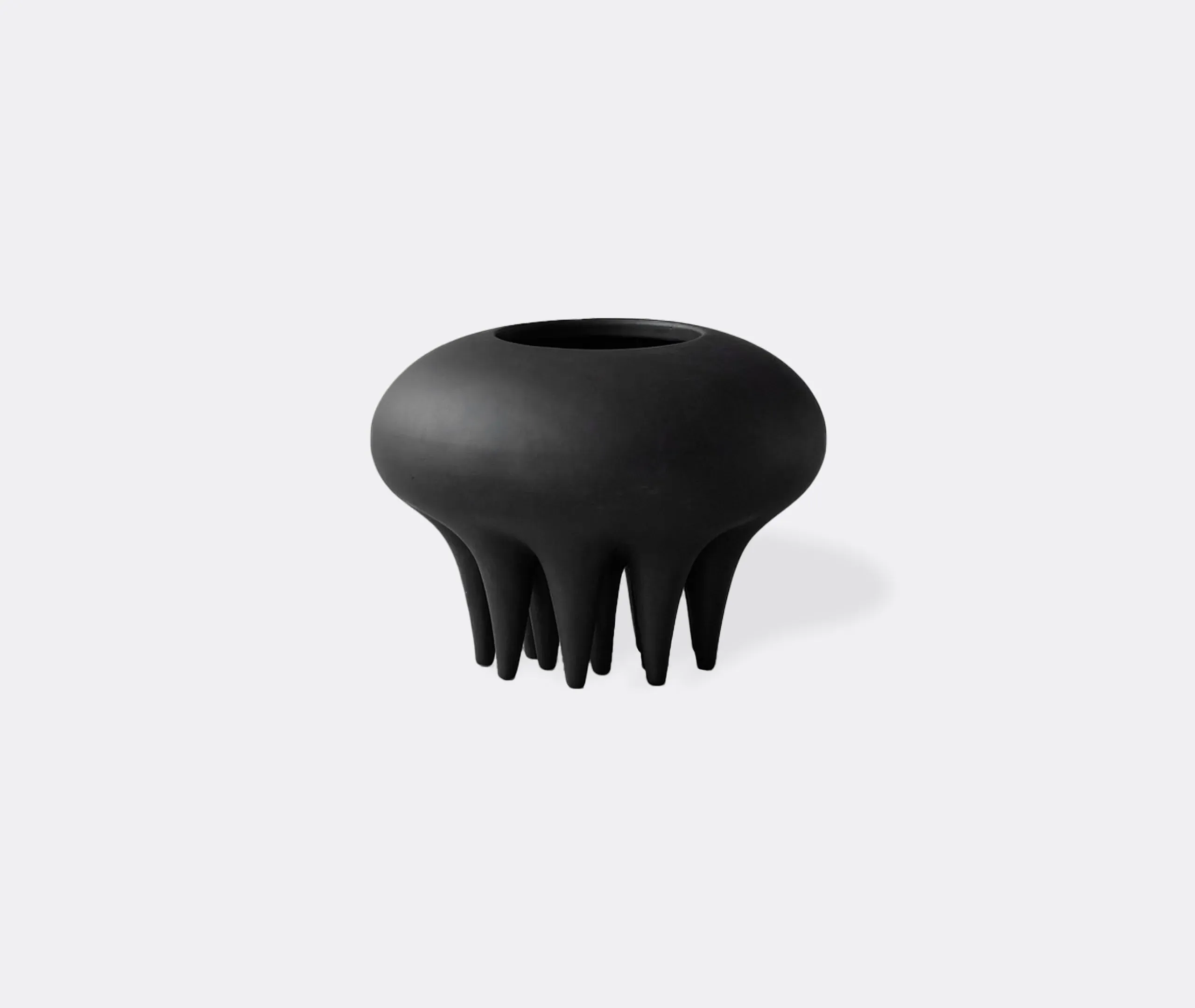 Mini Vase with Tentacle Legs - Coffee, Ceramic image