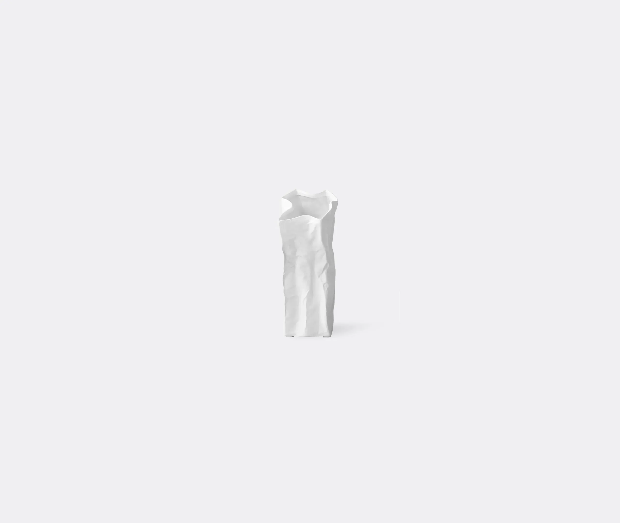 Mini Vase with Textured Surface - Bone White, Ceramic