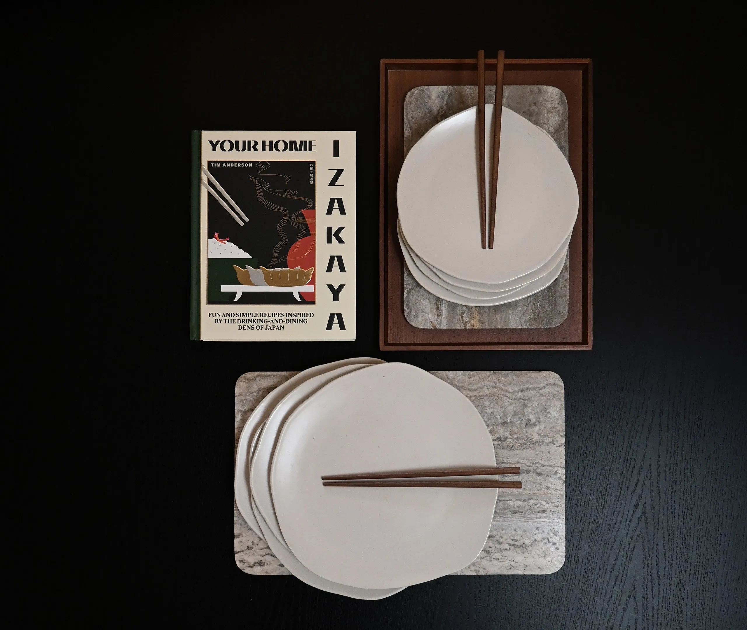 Native Dinner and Dessert Plate Set of Eight - Birch