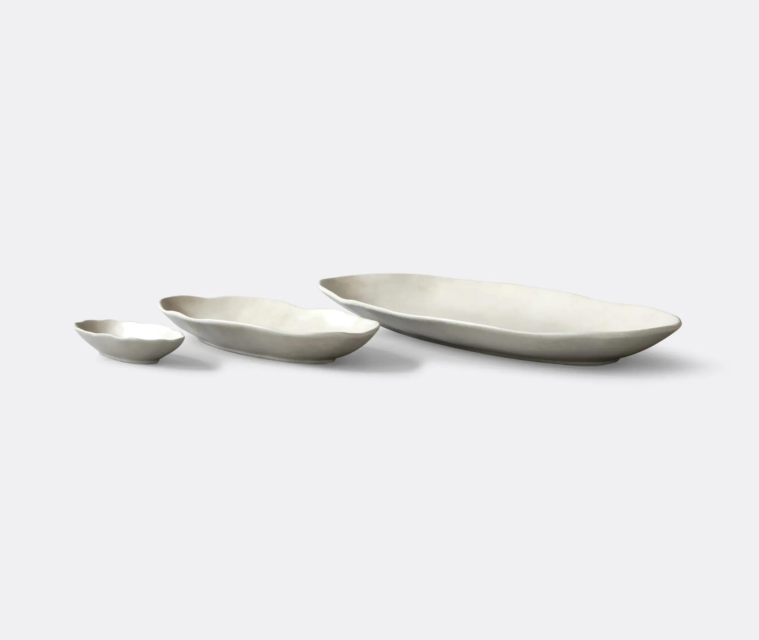 Native Set of Three Oval Trays - Birch