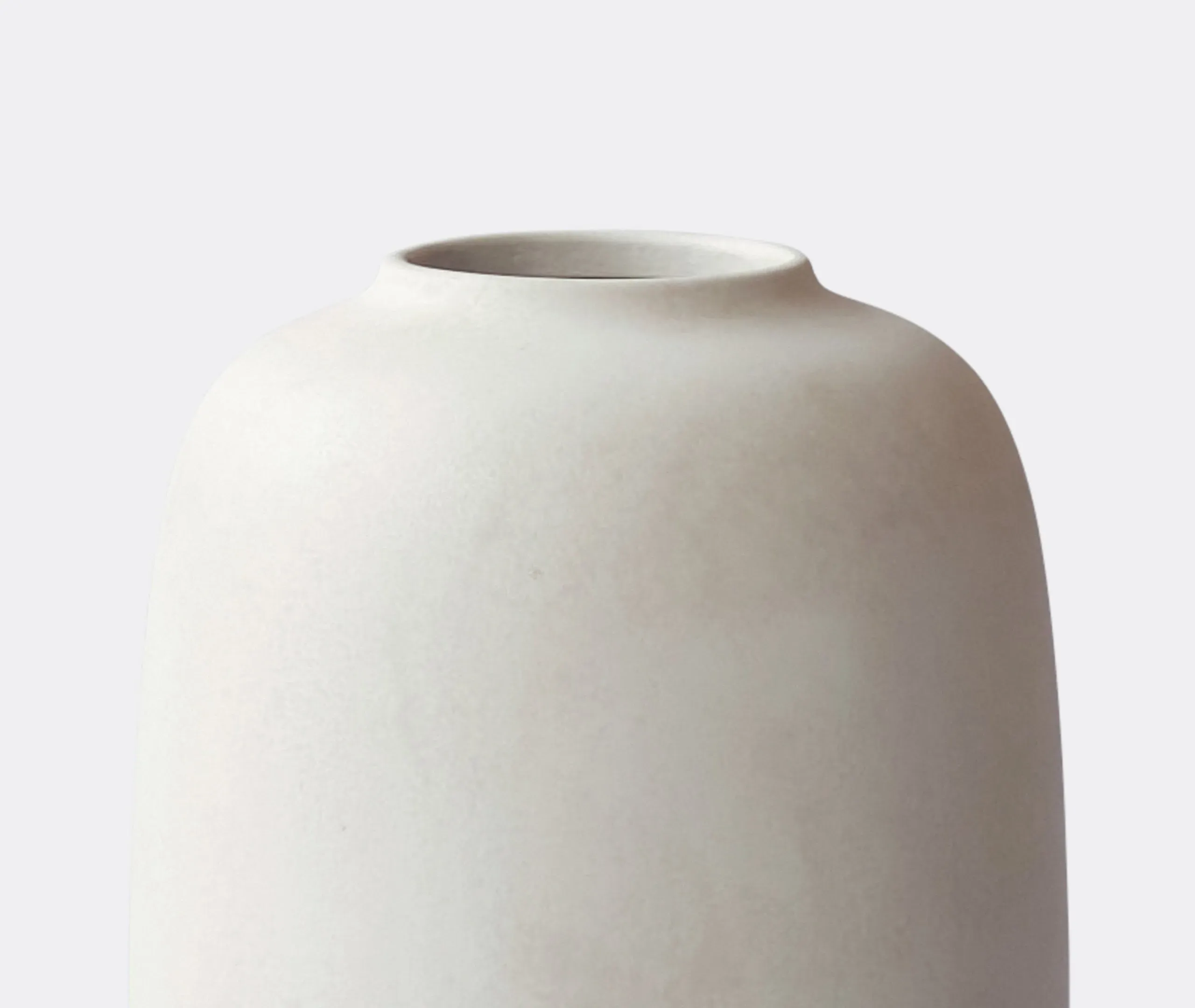 Oval Vase with Matte Finish - Birch