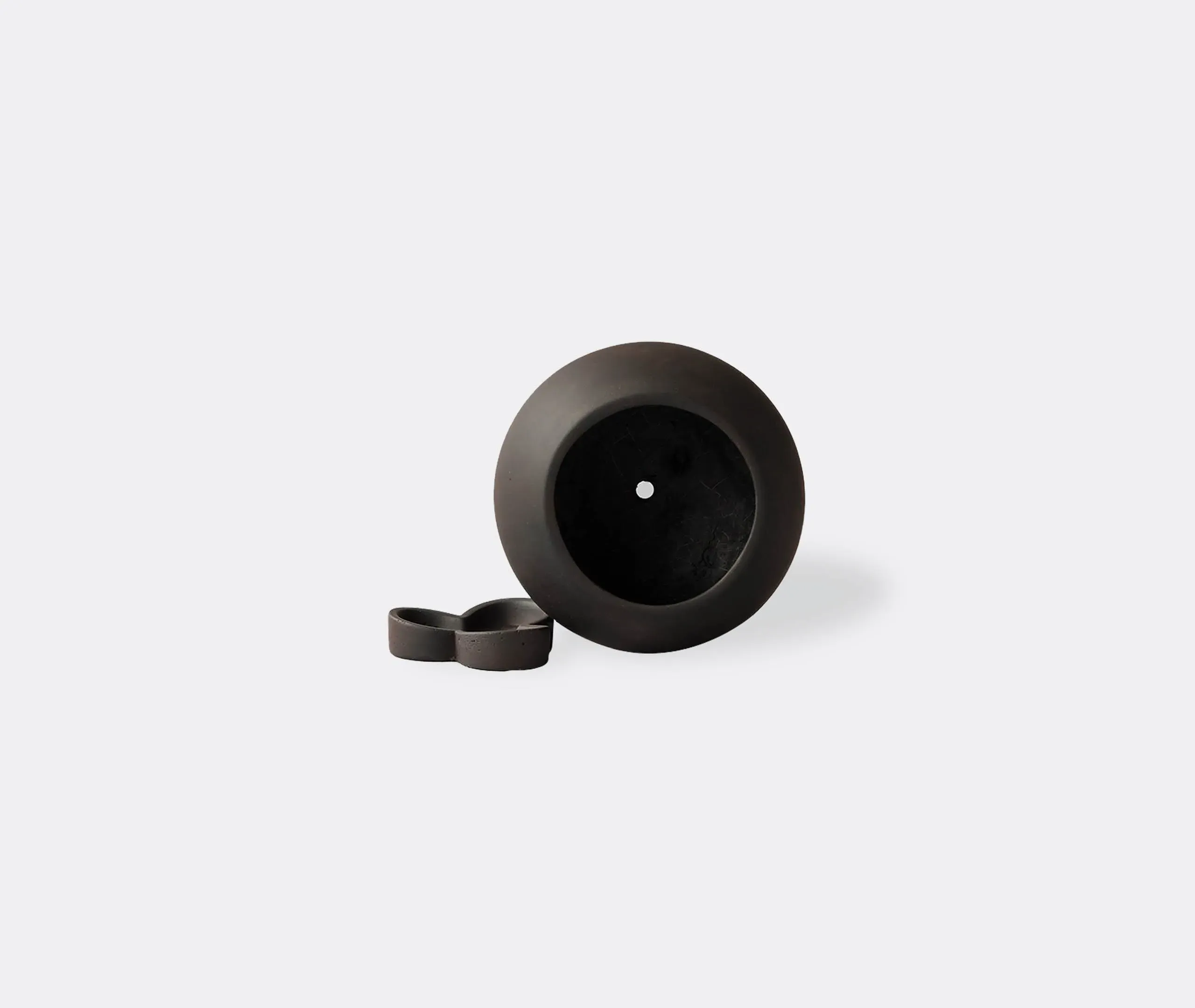 Petit Plant Pot with Legs - Coffee, Concrete