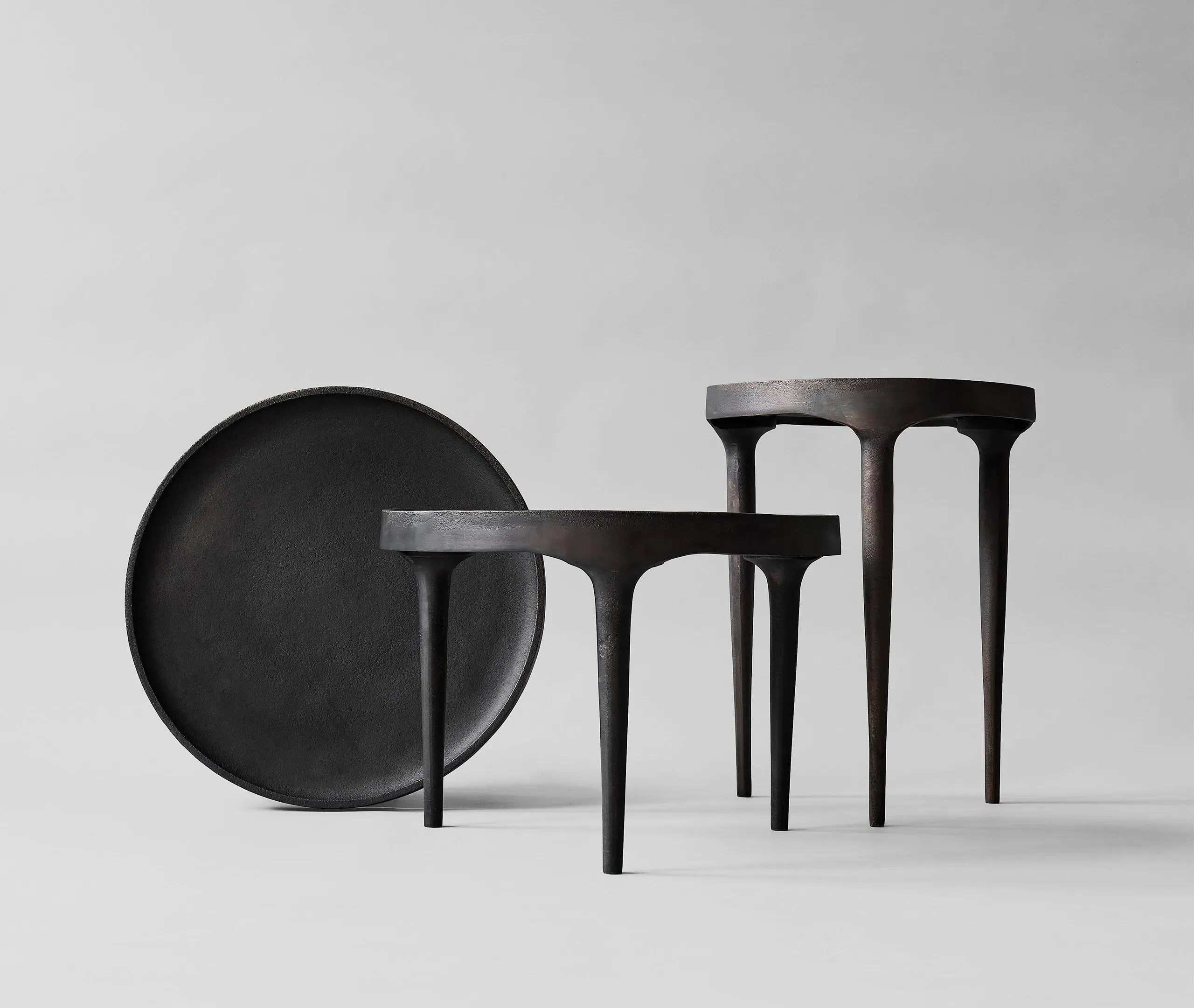 Phantom Tall Table - Brown, Cast Iron