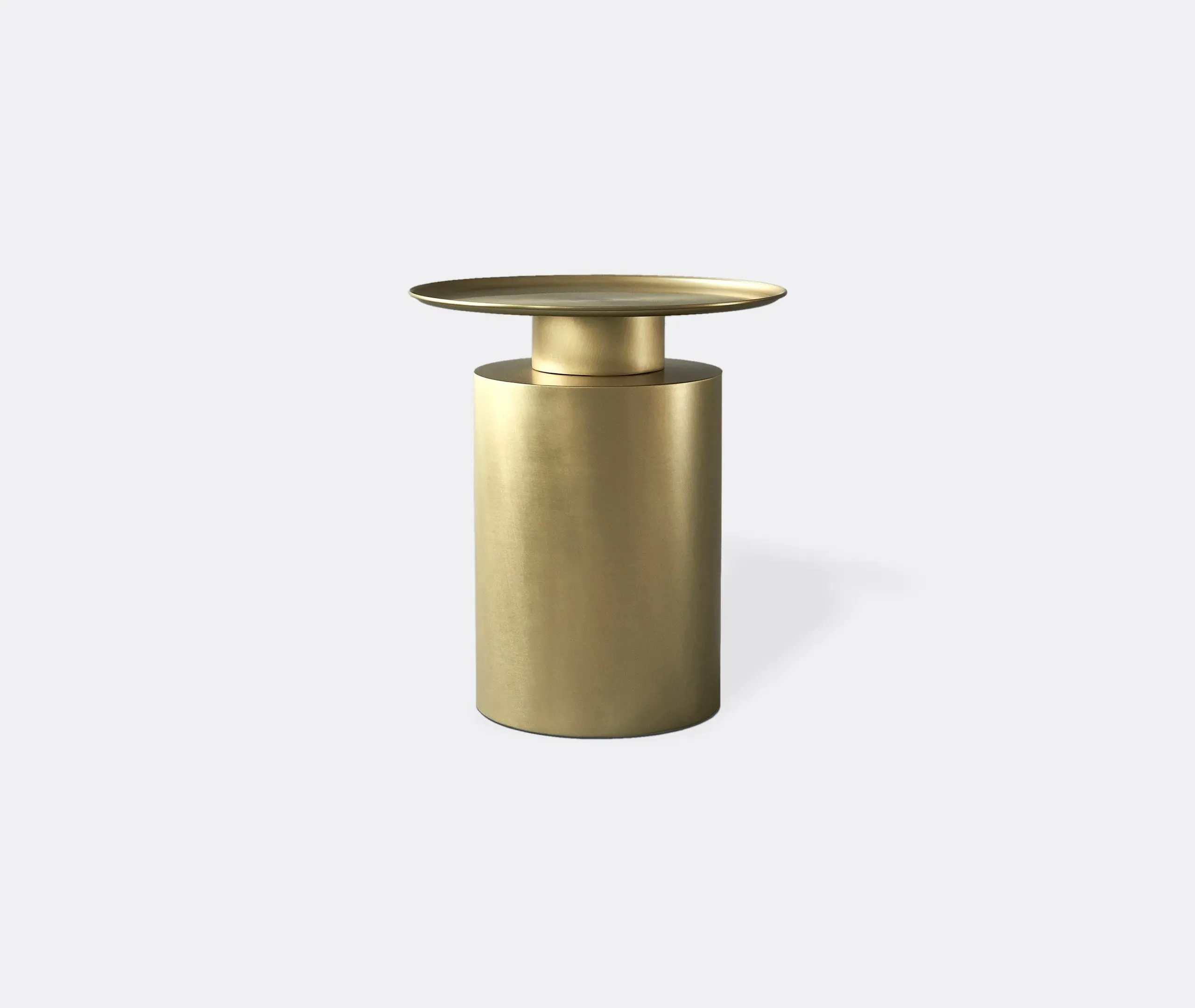 Pillar Tall Table - Brass